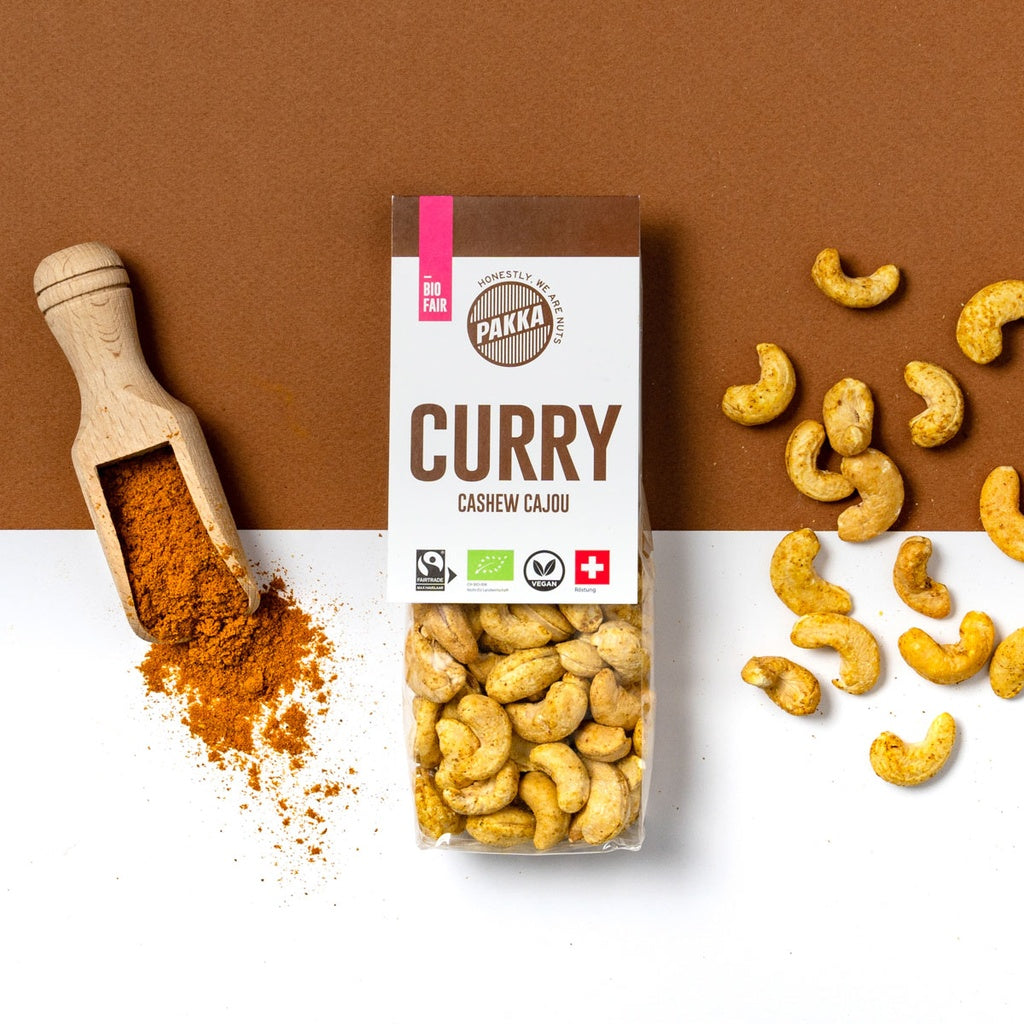Cashew mit Curry Madras Cajou Fairtrade & Bio 100g