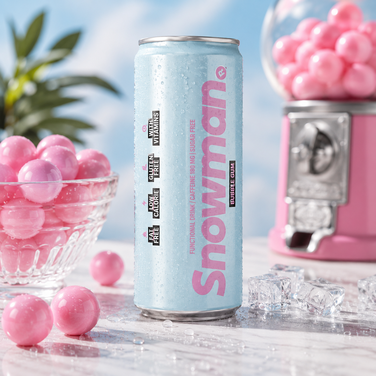 Energy Drink Snowman Zero - Bubble Gum 330ml