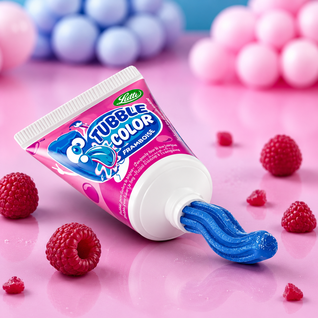 Chewing Gum Tubble Color - Raspberry 35g