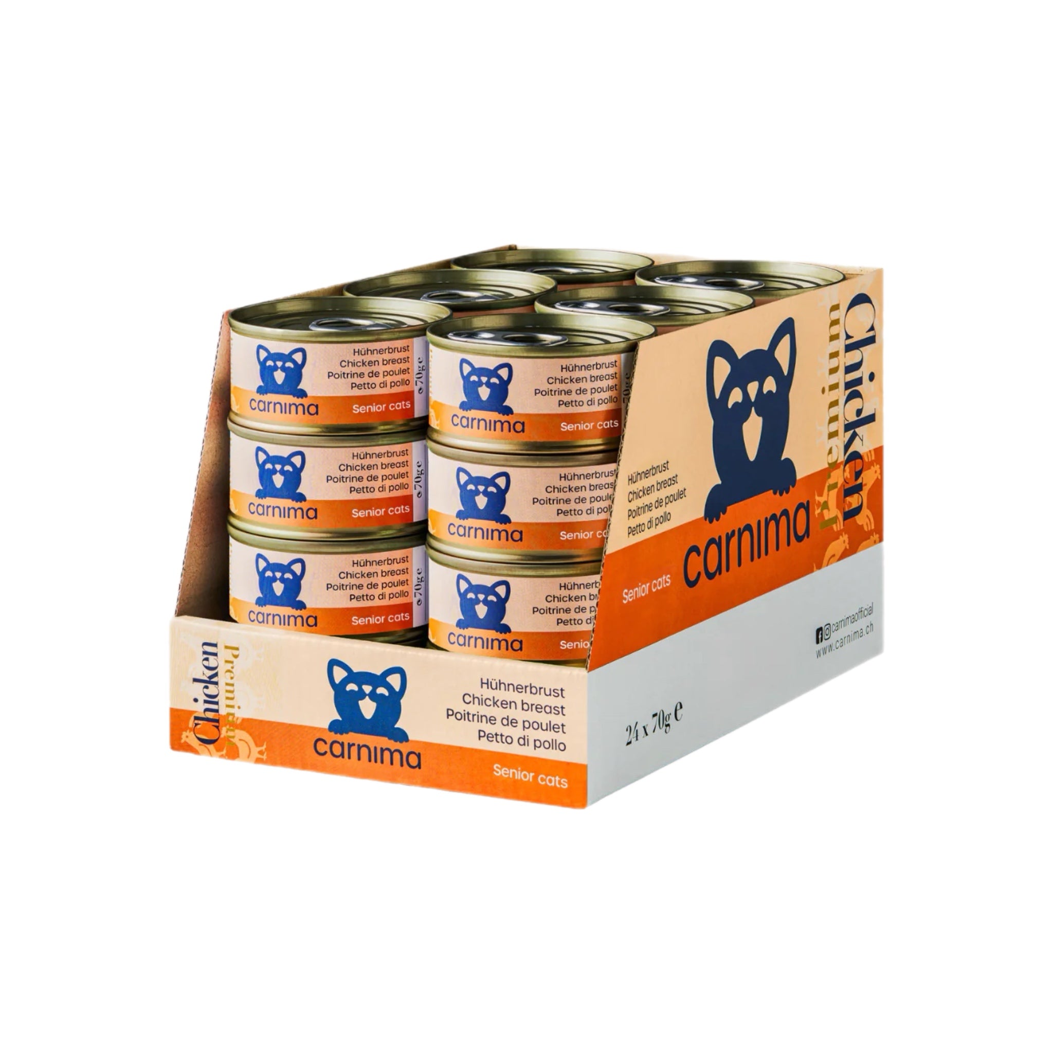 Hühnerbrust in Gelee für Senior-Katzen 24 x 70g