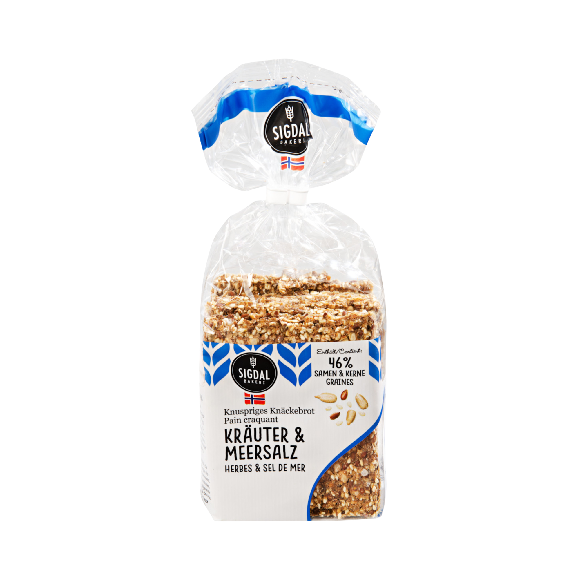 Knäckebrot Kräuter & Meersalz 190g