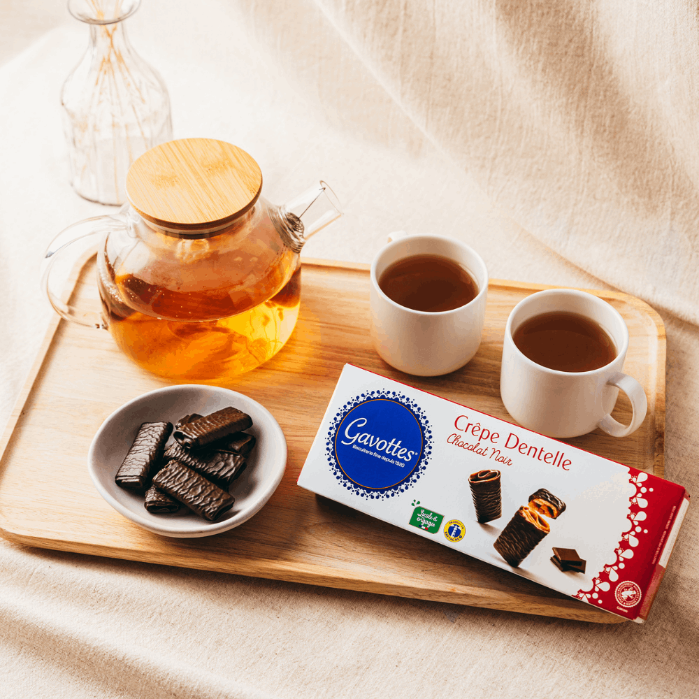 Crêpes Chocolate Noir Waffelröllchen 90g