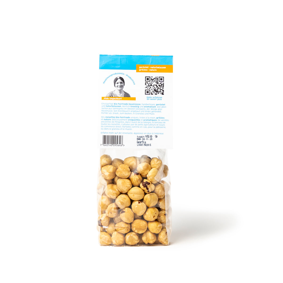 Roasted Hazelnuts Fairtrade and Organic 150g