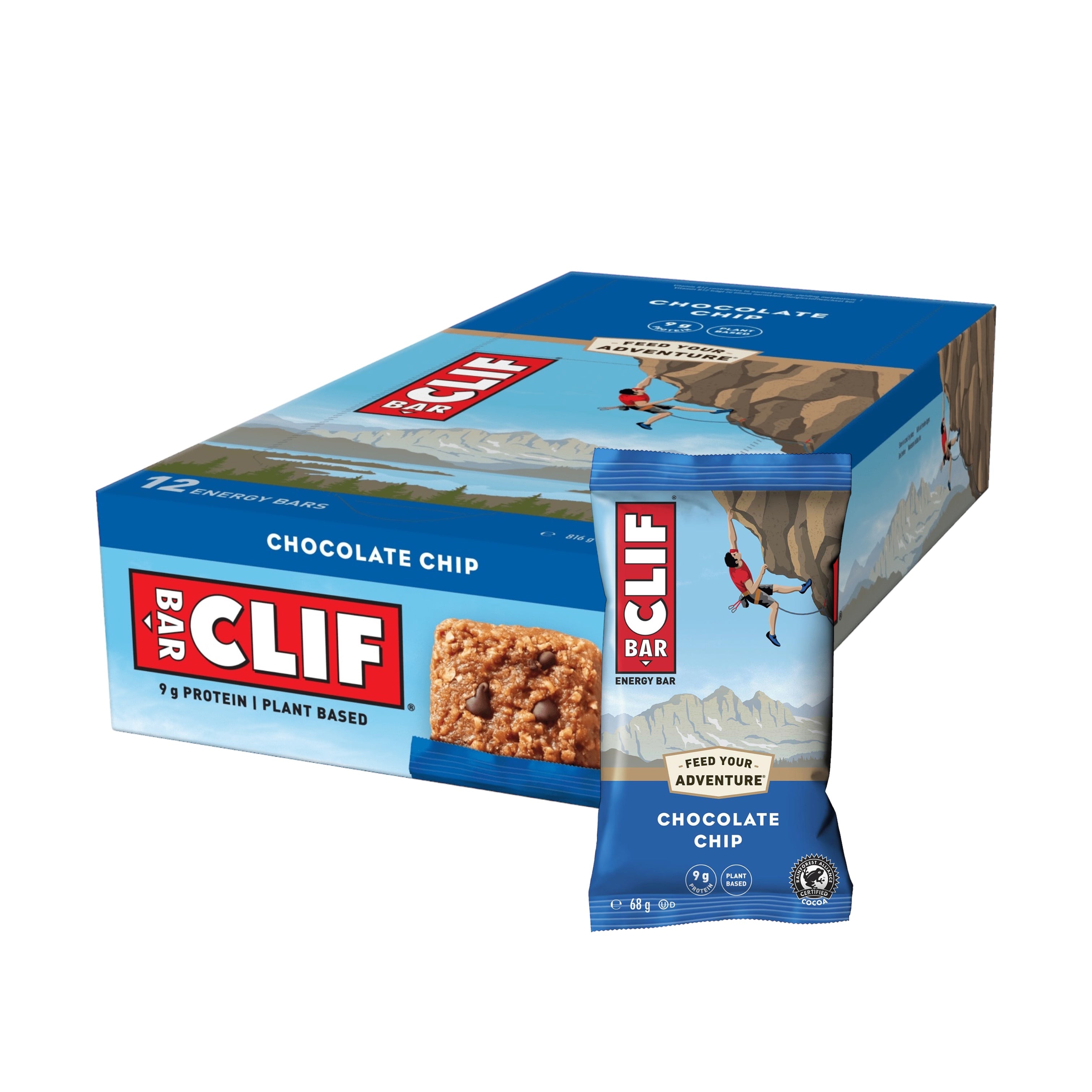 CLIF Bar Chocolate Chip 12 x 68g