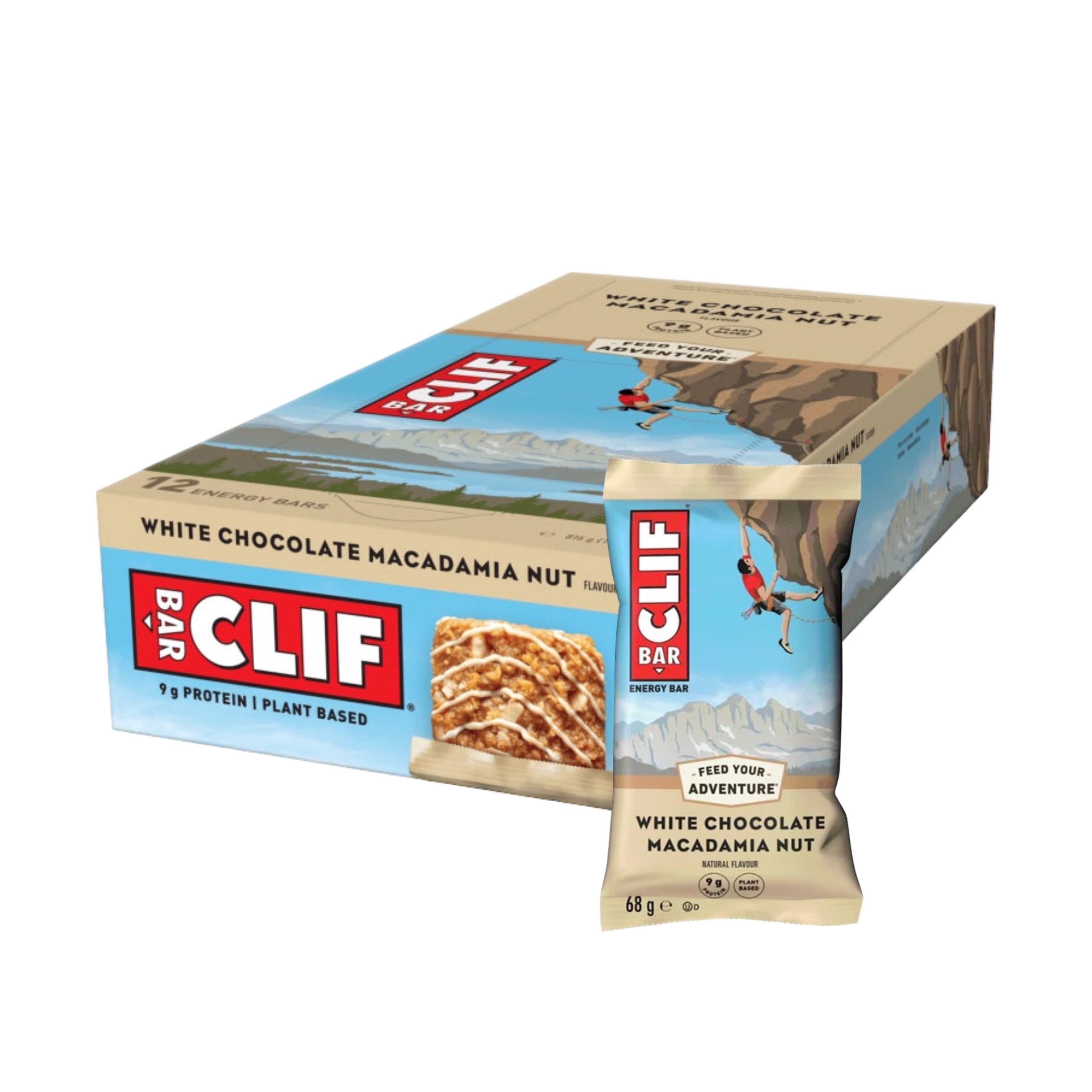 CLIF Bar White Chocolate Macadamia Nut 12 x 68g