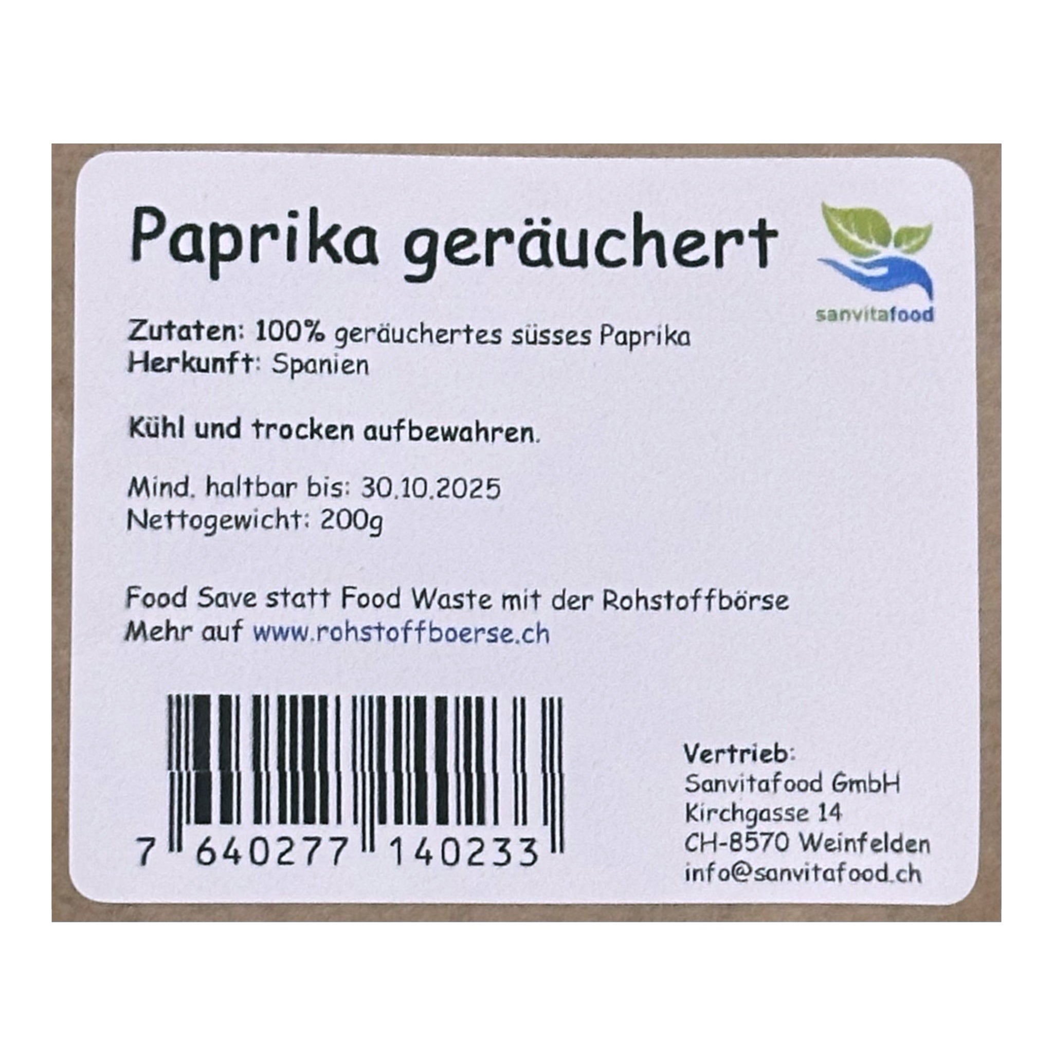 smoked paprika 200g