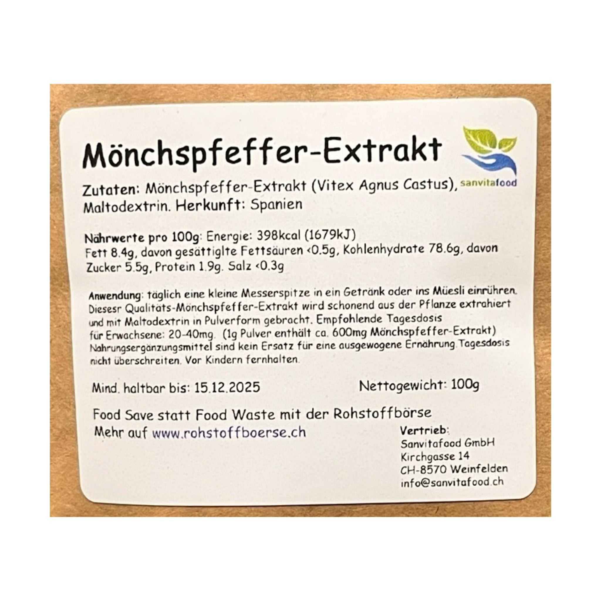 Mönchspfeffer-Extrakt 100g