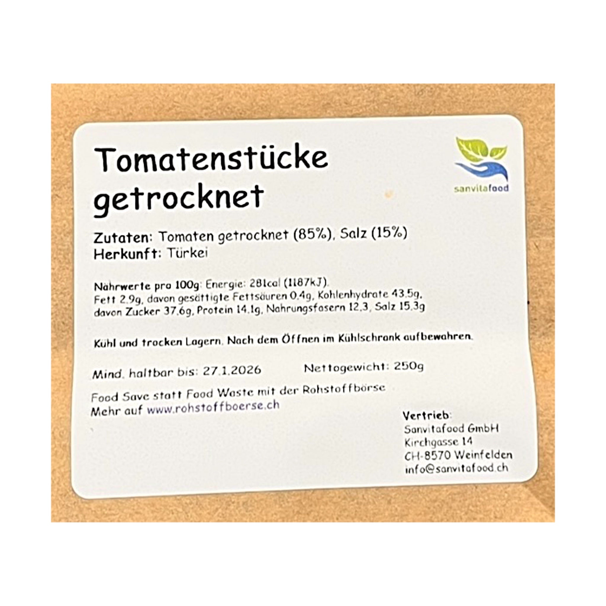 Flocons de tomates séchées 250g