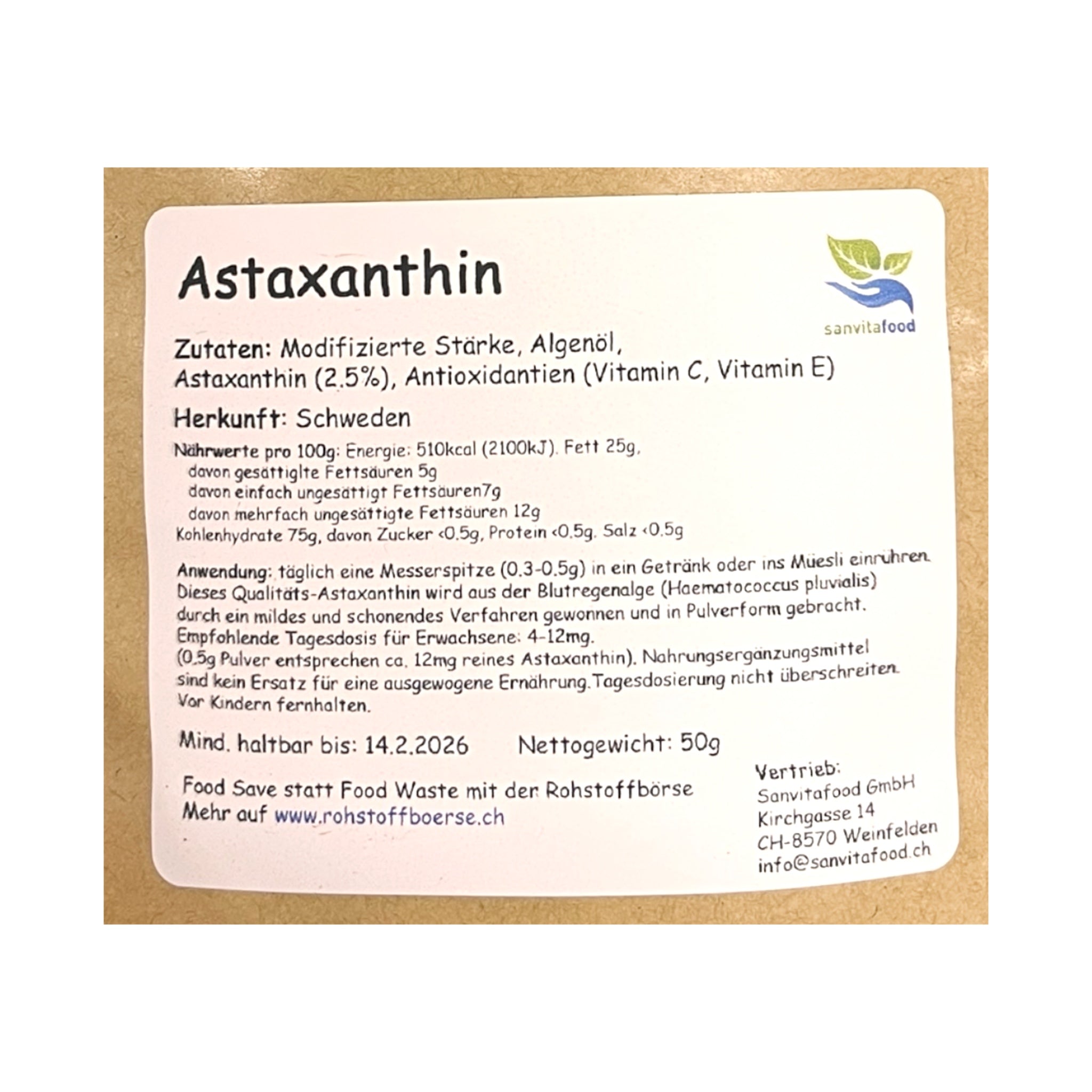 Astaxanthin 50g