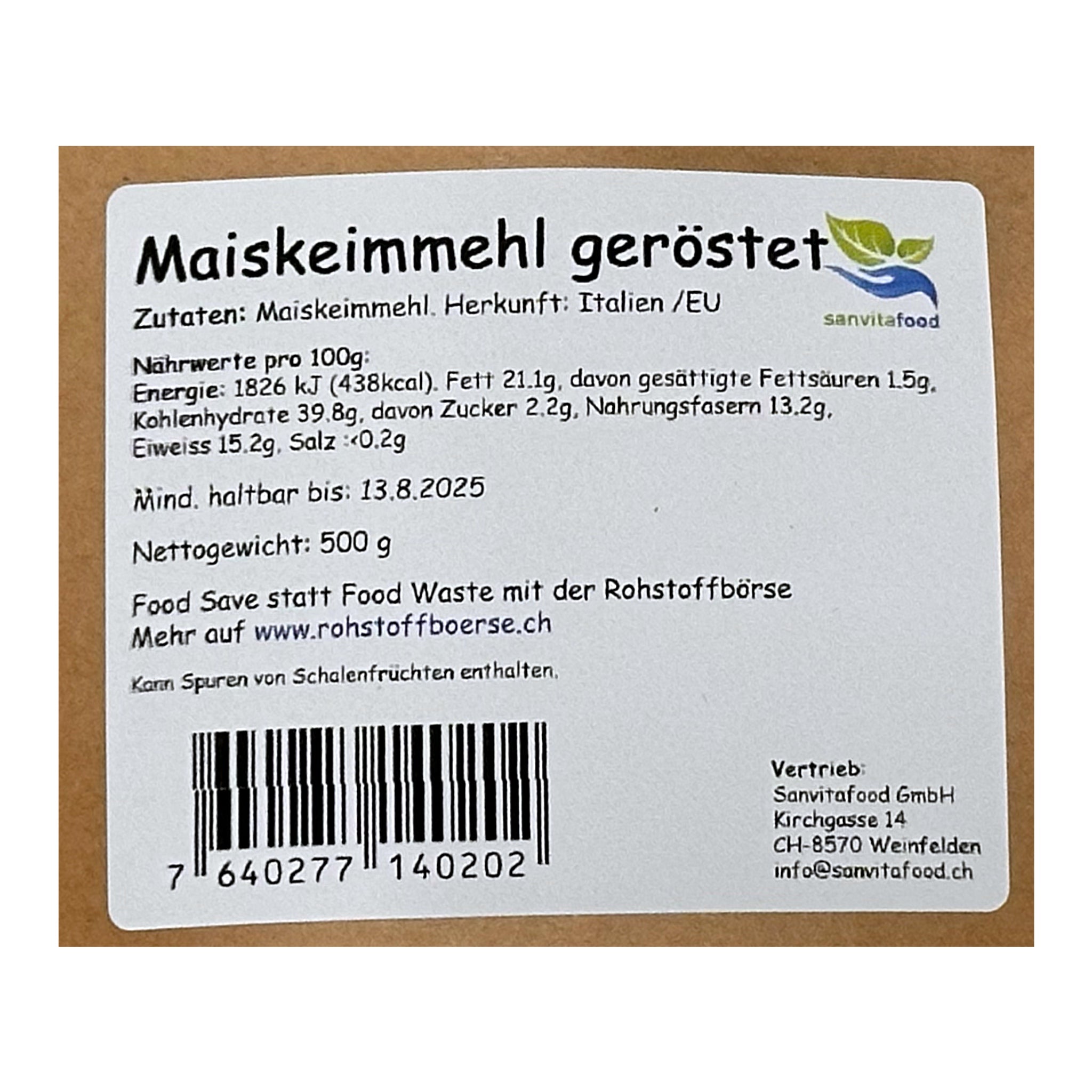 Farine de germe de maïs 500g