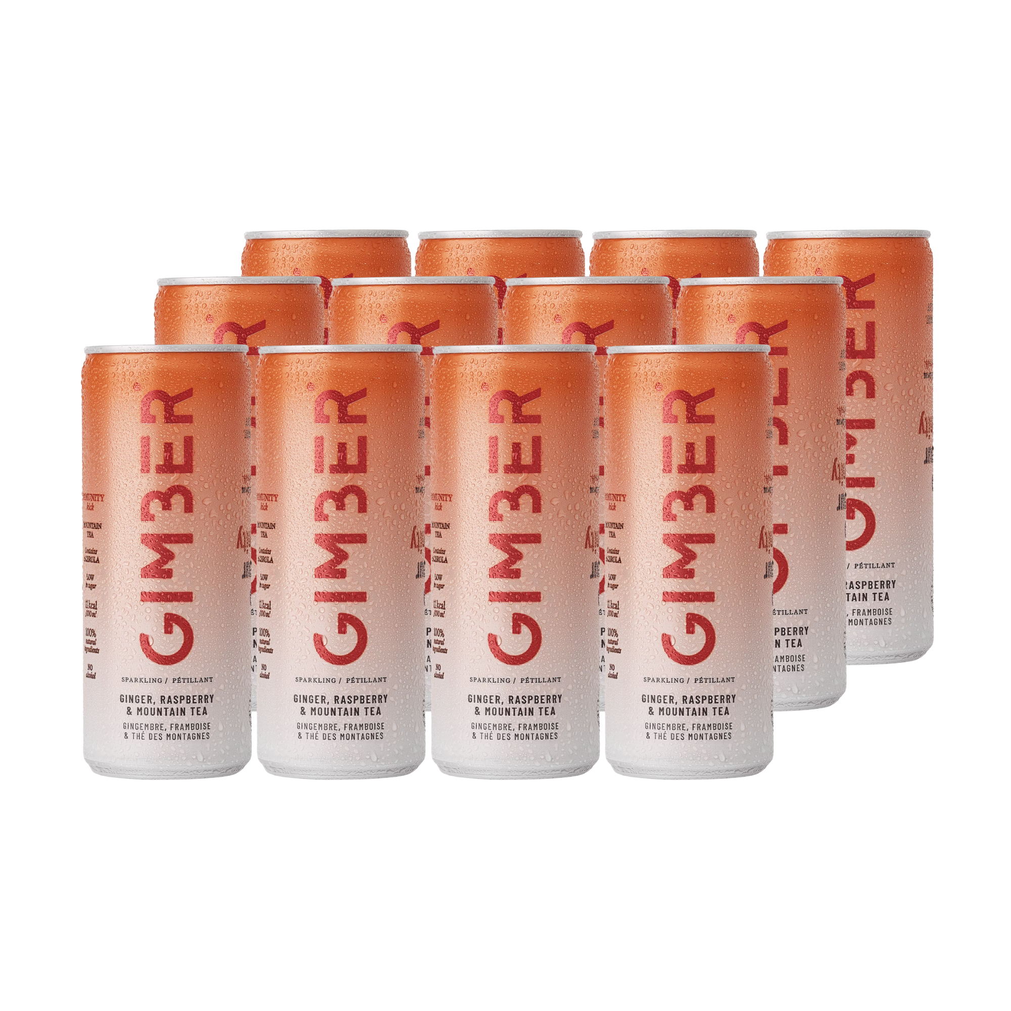 Gimber Energy Drink - Immunity Organic 12 x 250ml