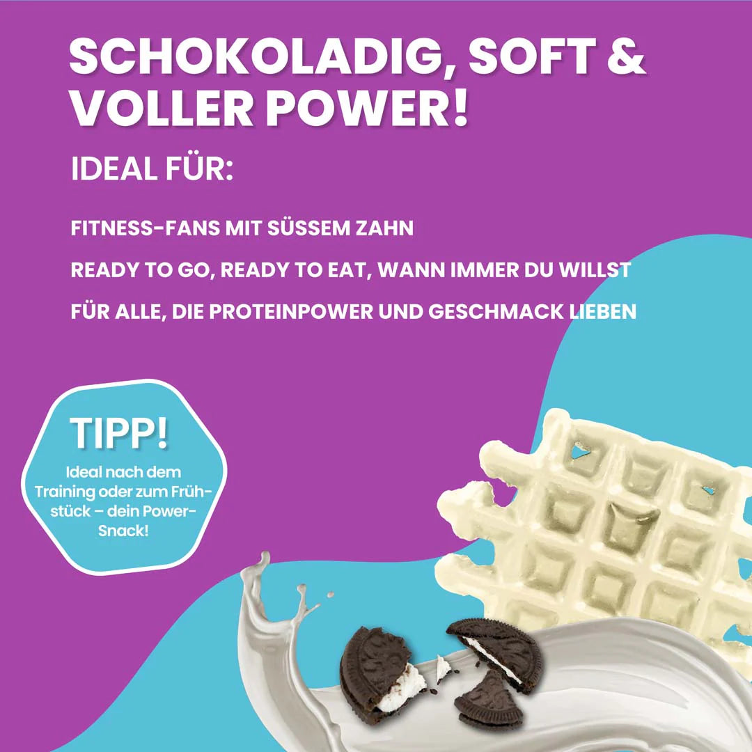 Protein Waffle Cookies & Cream 50g