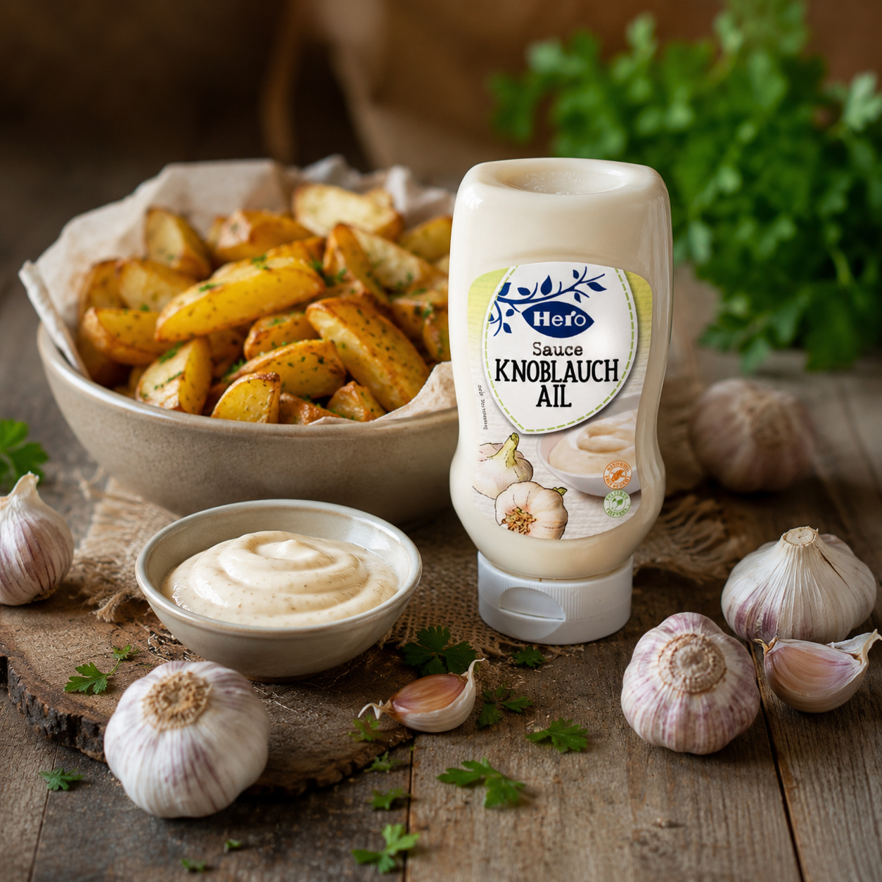 Hero Sauce Knoblauch 245g