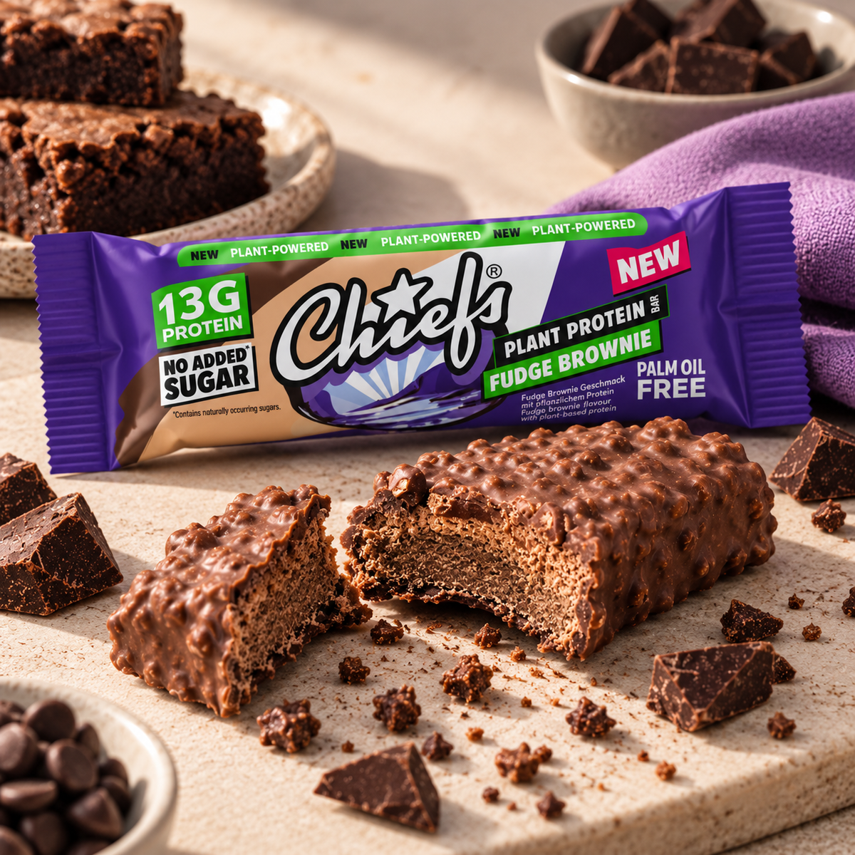 Plant Protein Riegel Fudge Brownie 55g