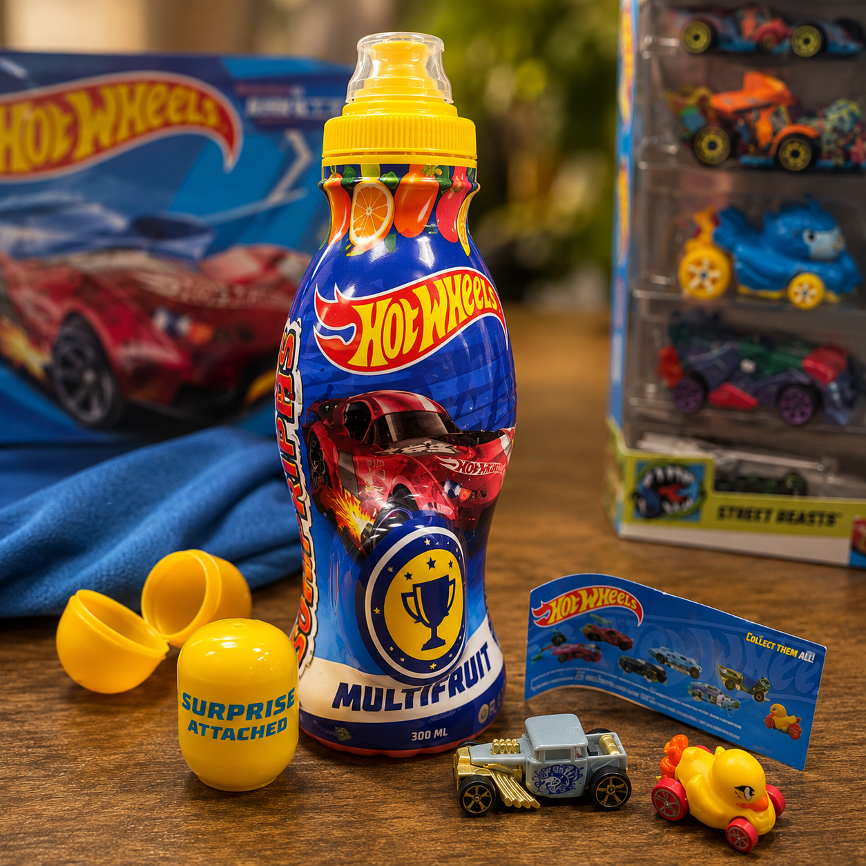 Boisson Surprise Hot Wheels Multifruits avec Jouet 300ml