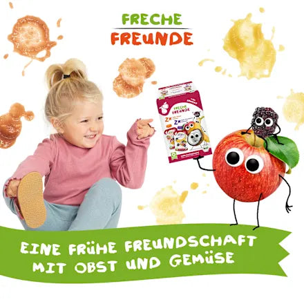 Sachets compressibles avec beaucoup de mélange de fruits, pack de 4 bio - 400 g