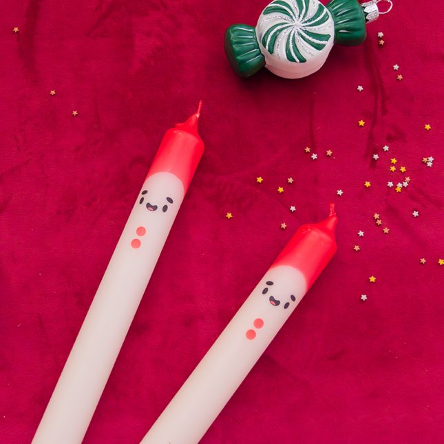 Stabkerzen-Set Santa - 4er Pack