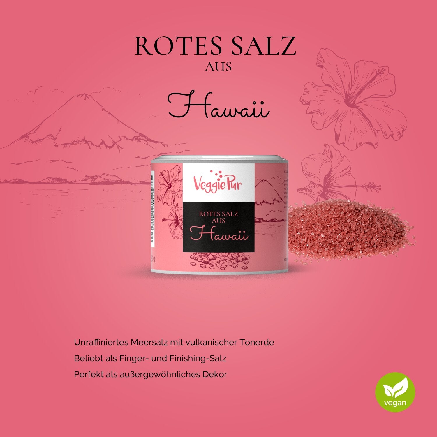 Organic Red Hawaiian Salt 150g