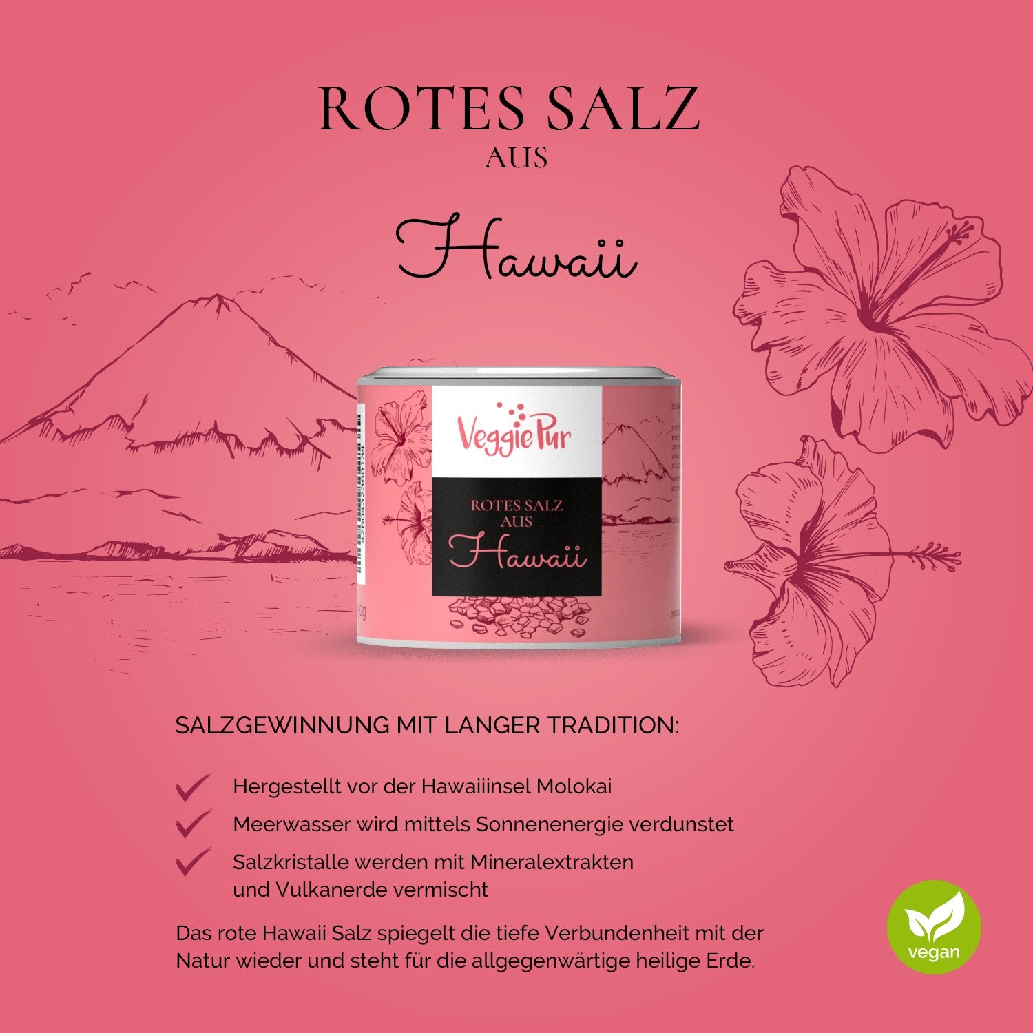 Organic Red Hawaiian Salt 150g