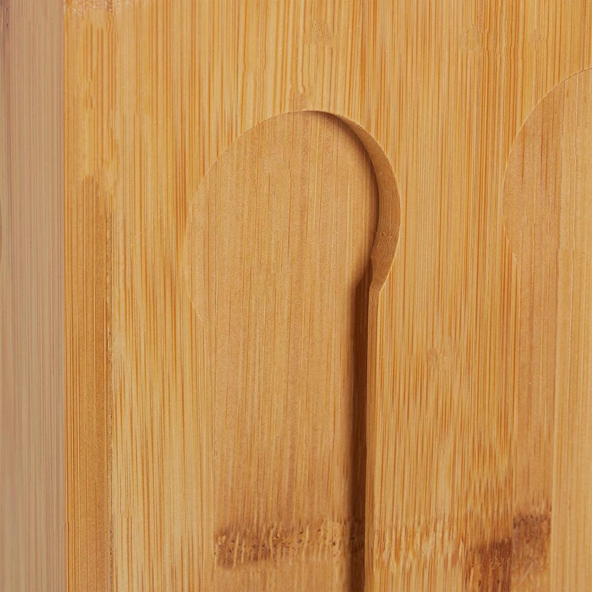 Spender für Kaffeekapseln aus Bambus