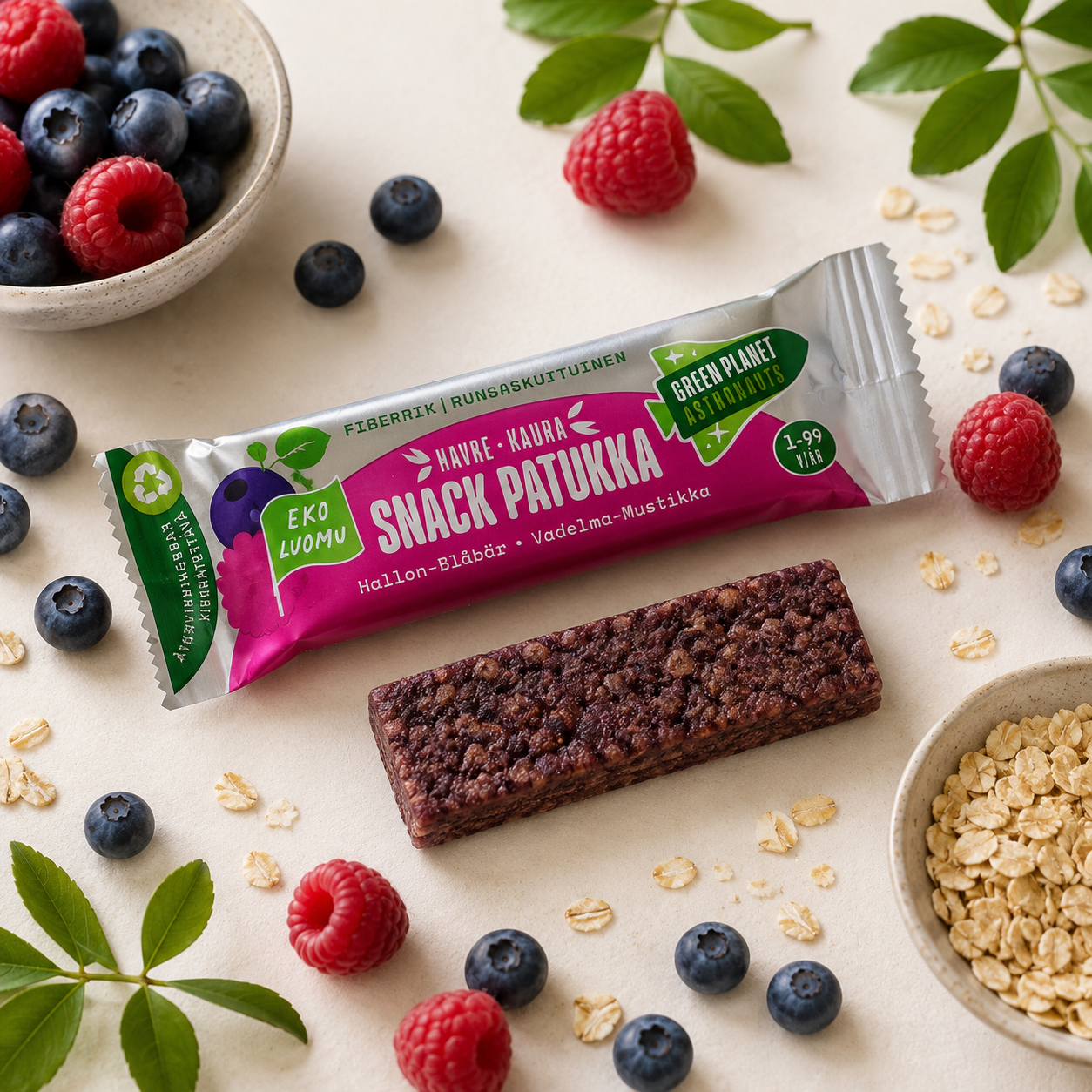 Organic Blackcurrant Oat Bars 24 x 25g