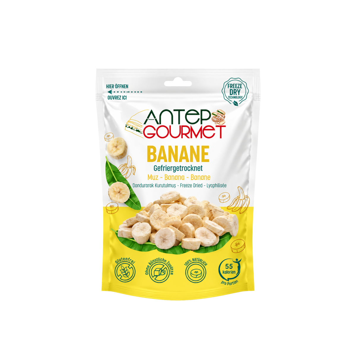 Banane gefriergetrocknet 15g