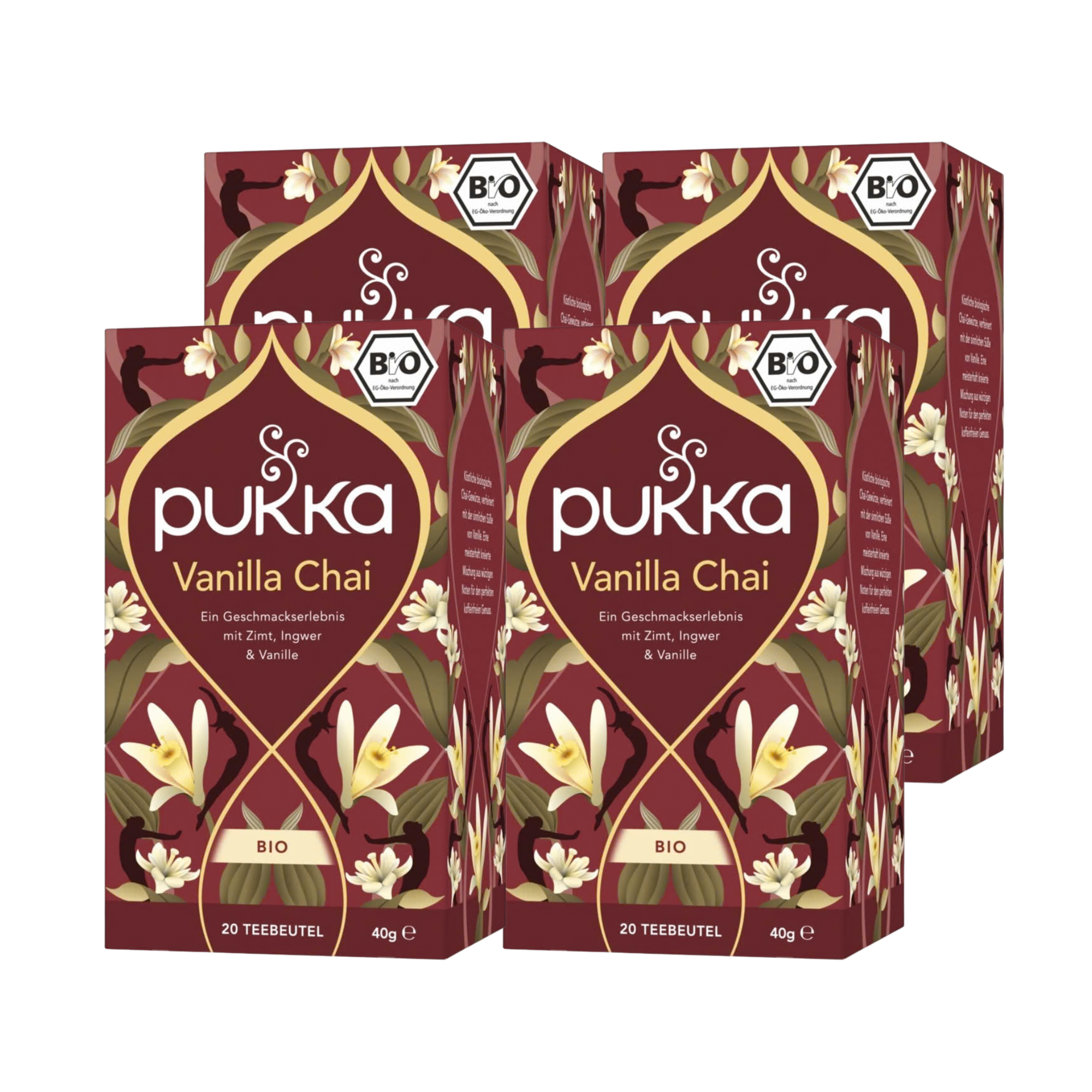 Pukka Thé Vanille Chai Bio - 4 x 20 sachets