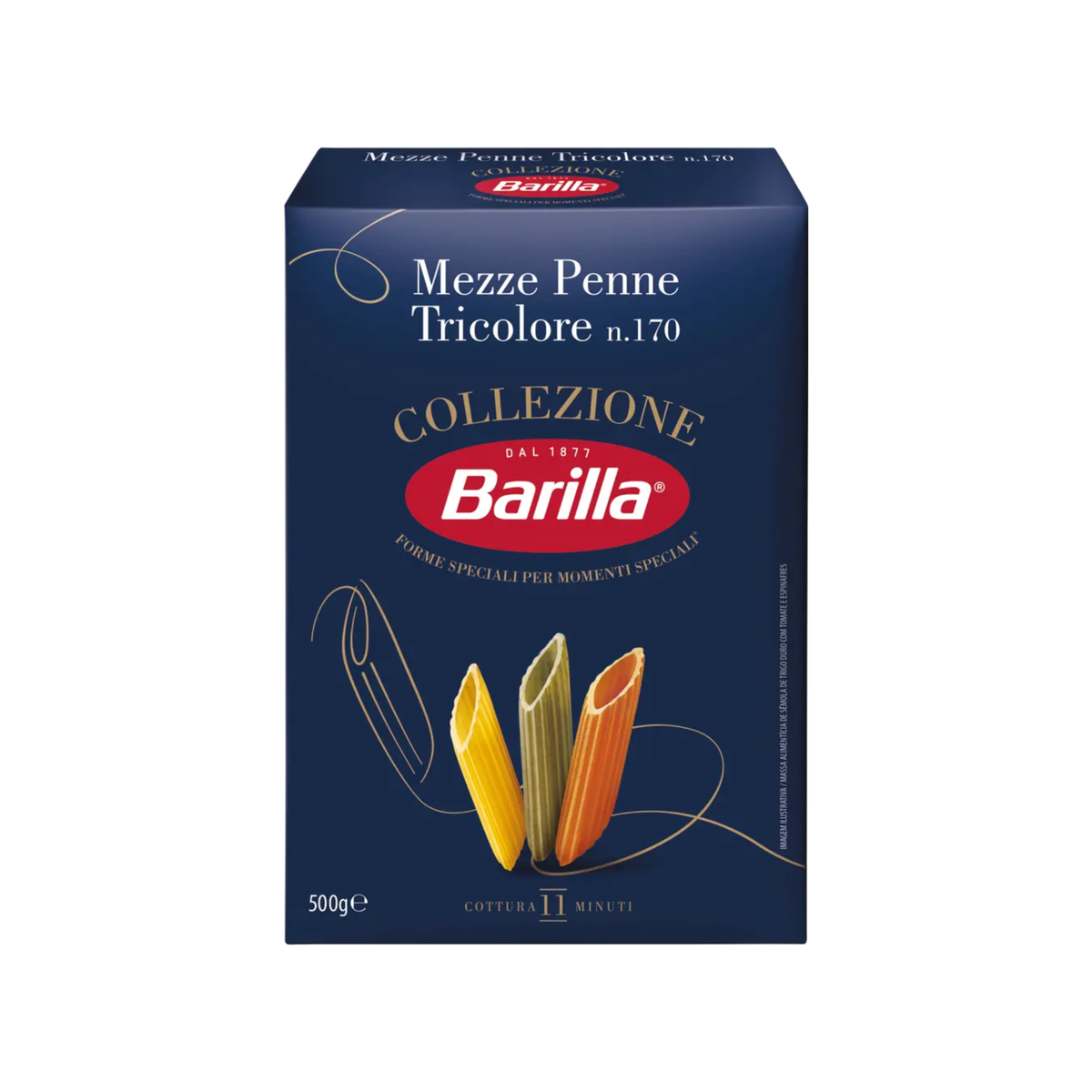 Barilla Mezze Penne Tricolore n° 170 - 500 g