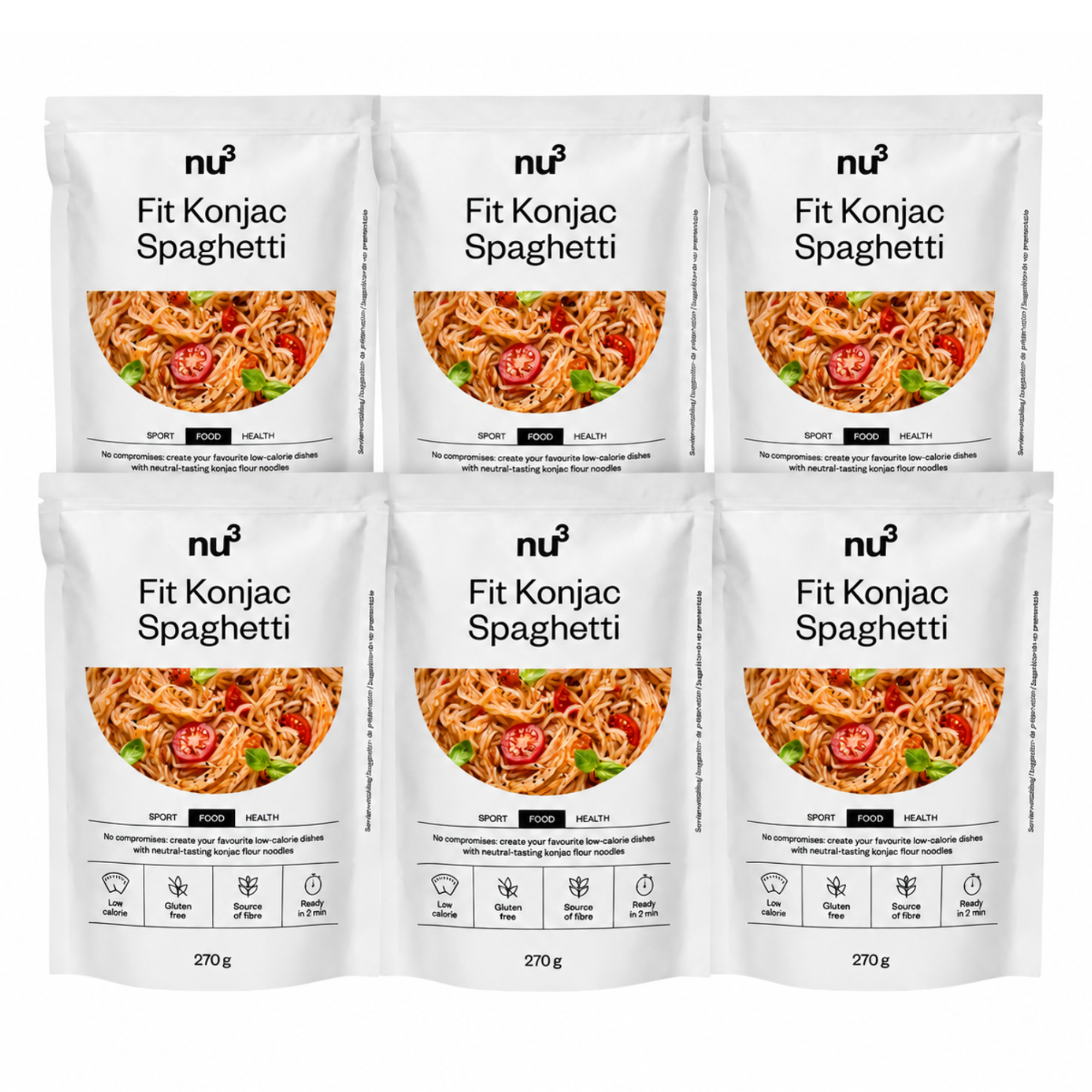 nu3 Konjak Spaghetti 6 x 270g