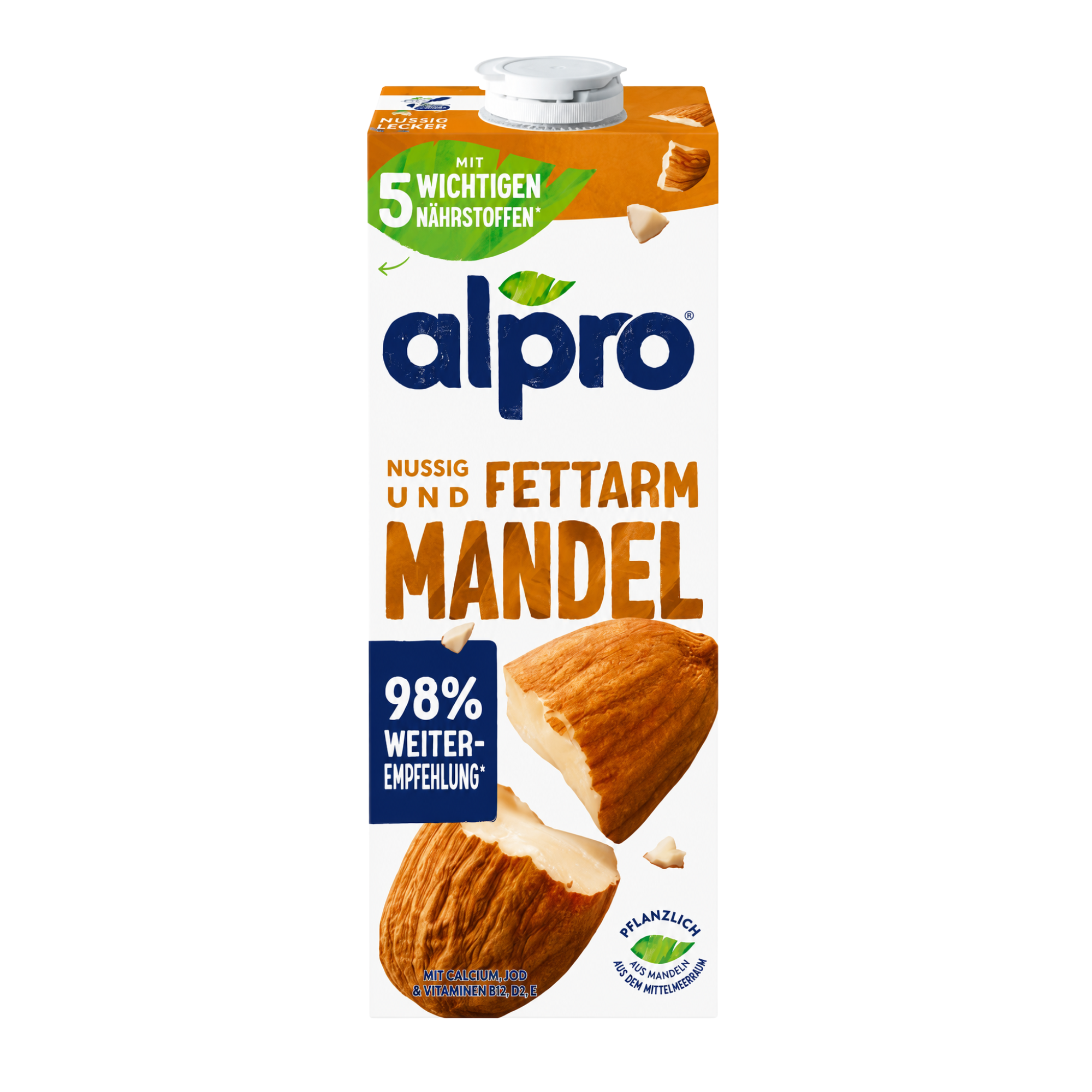 Alpro Mandeldrink fettarm 1l