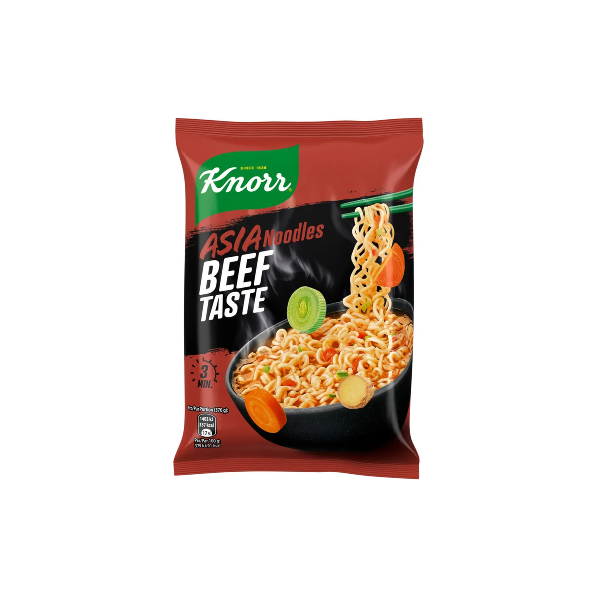 Knorr Nouilles Asiatiques Goût Bœuf 70g