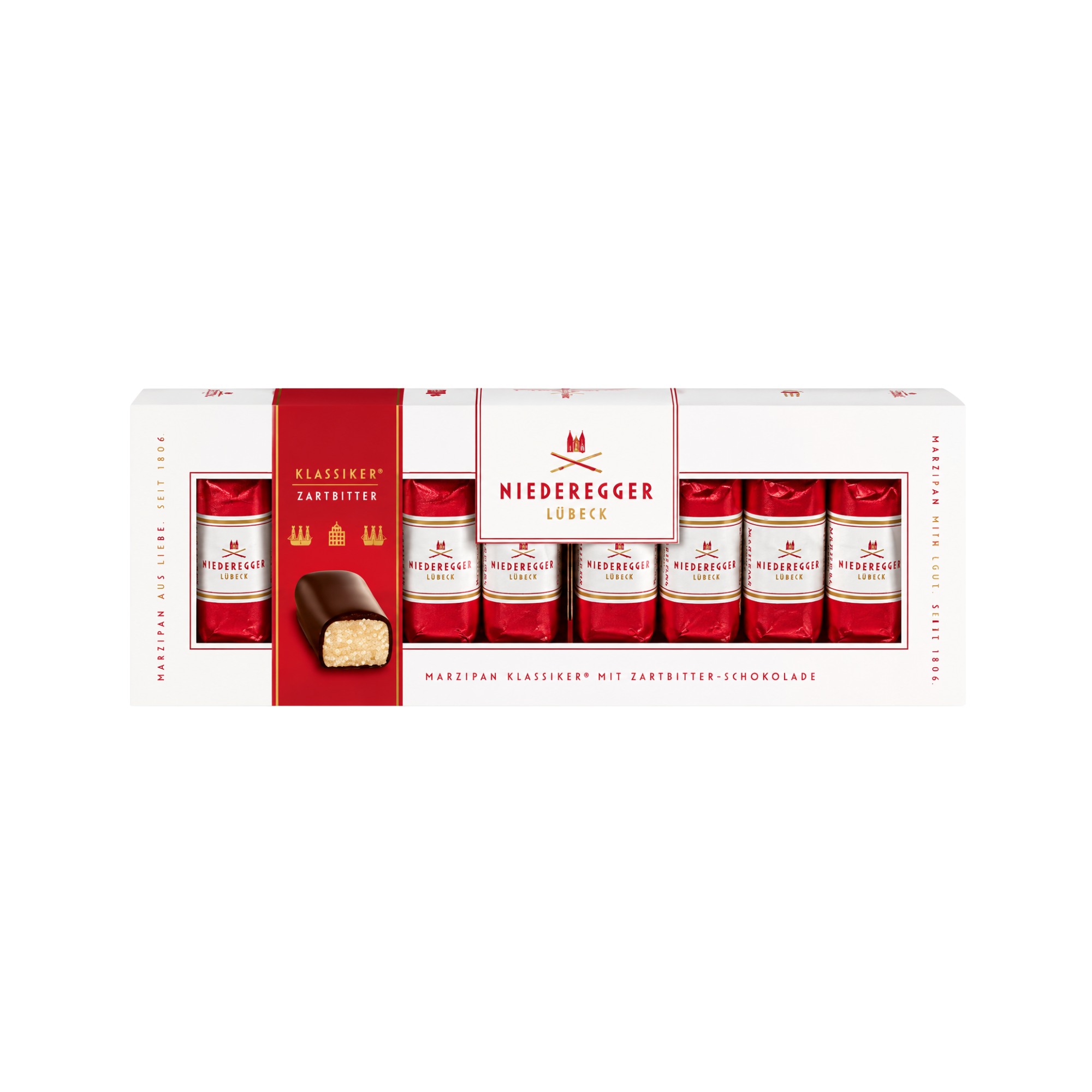 Pralines classiques en pâte d'amande au chocolat noir 100 g