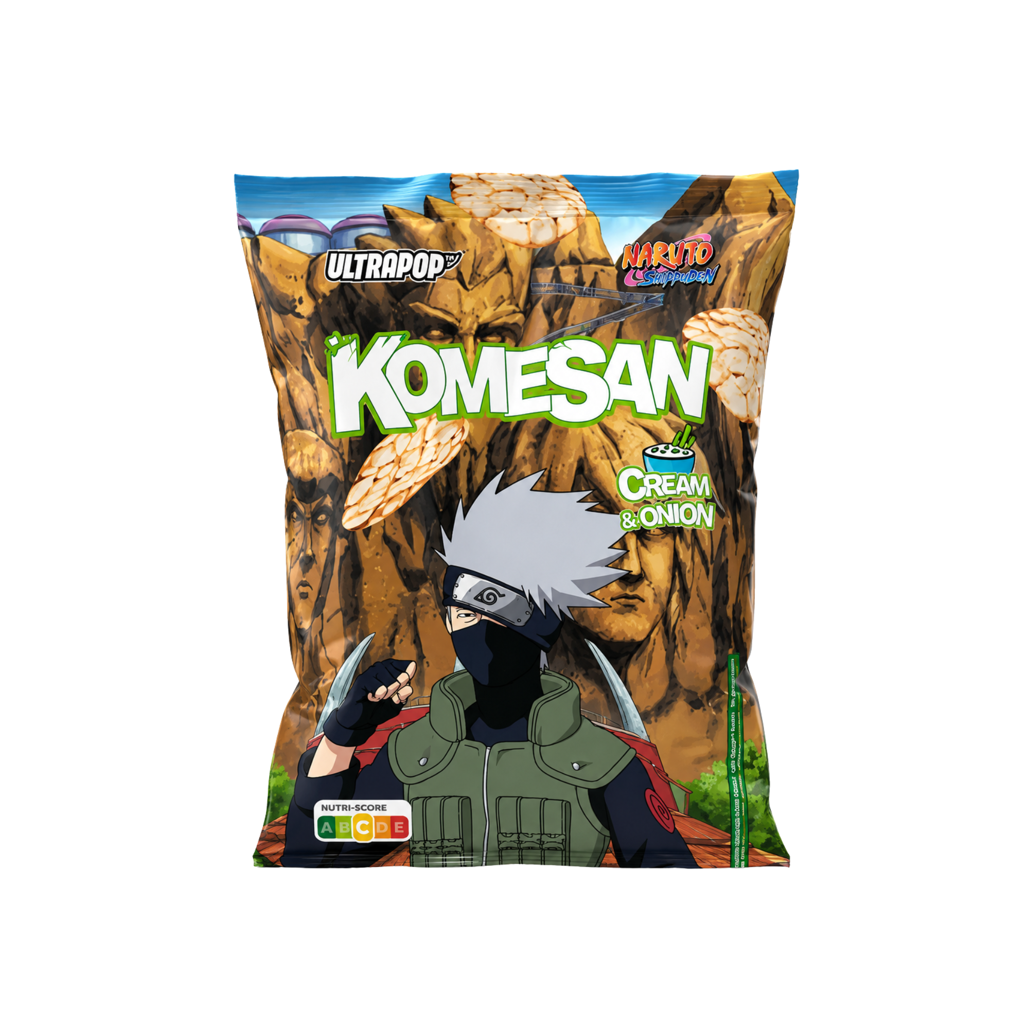 Chips de riz Komesan - Crème et oignon Kakashi 60g