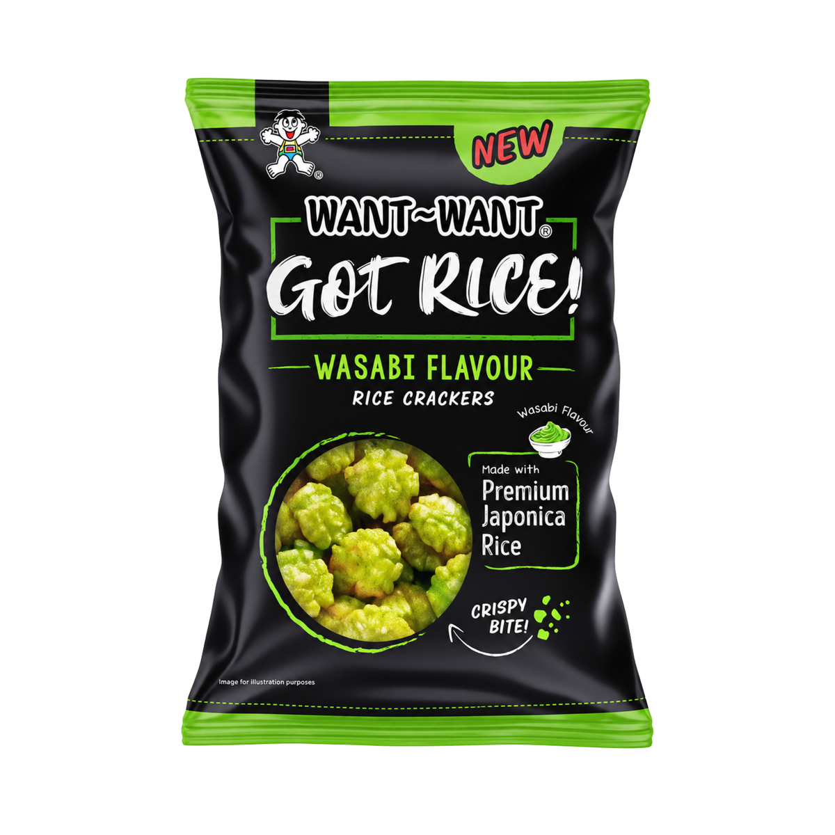 Rice Crackers - Wasabi Geschmack 85g