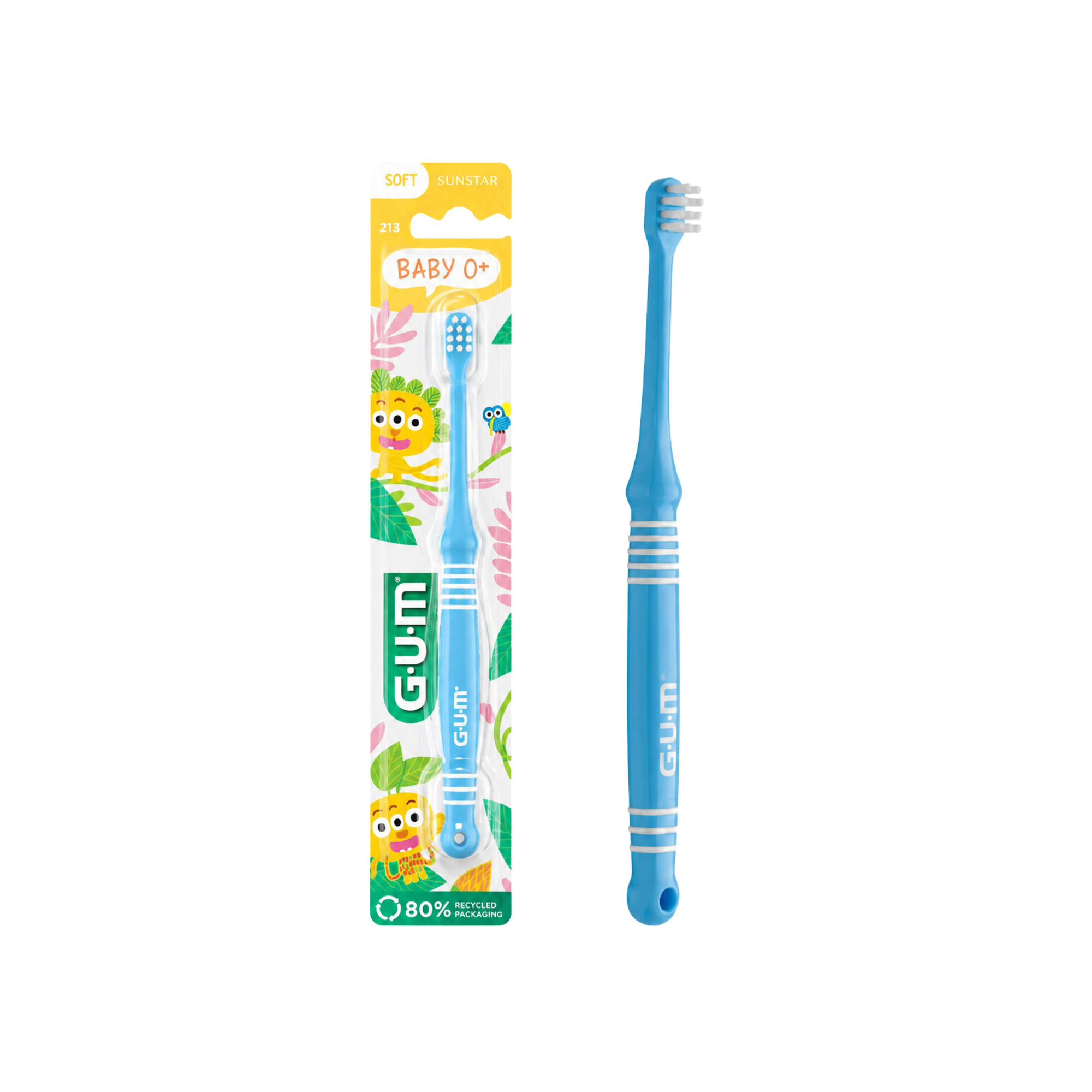 Brosse à dents 0+ ans bleu clair