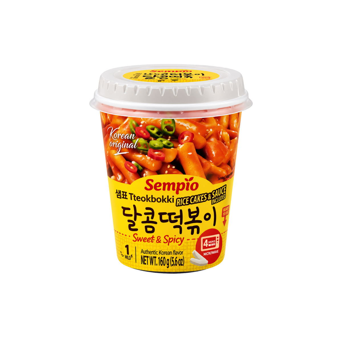 Instant Tteokbokki Sweet & Spicy 24 x 160g
