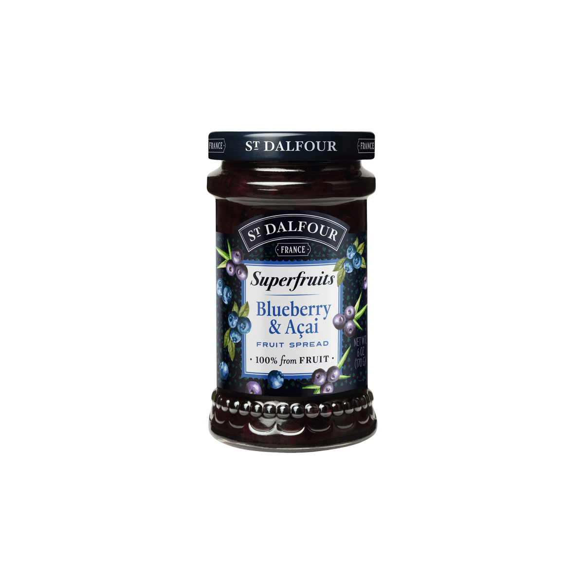Tartinade de myrtilles à l'açaï 170g