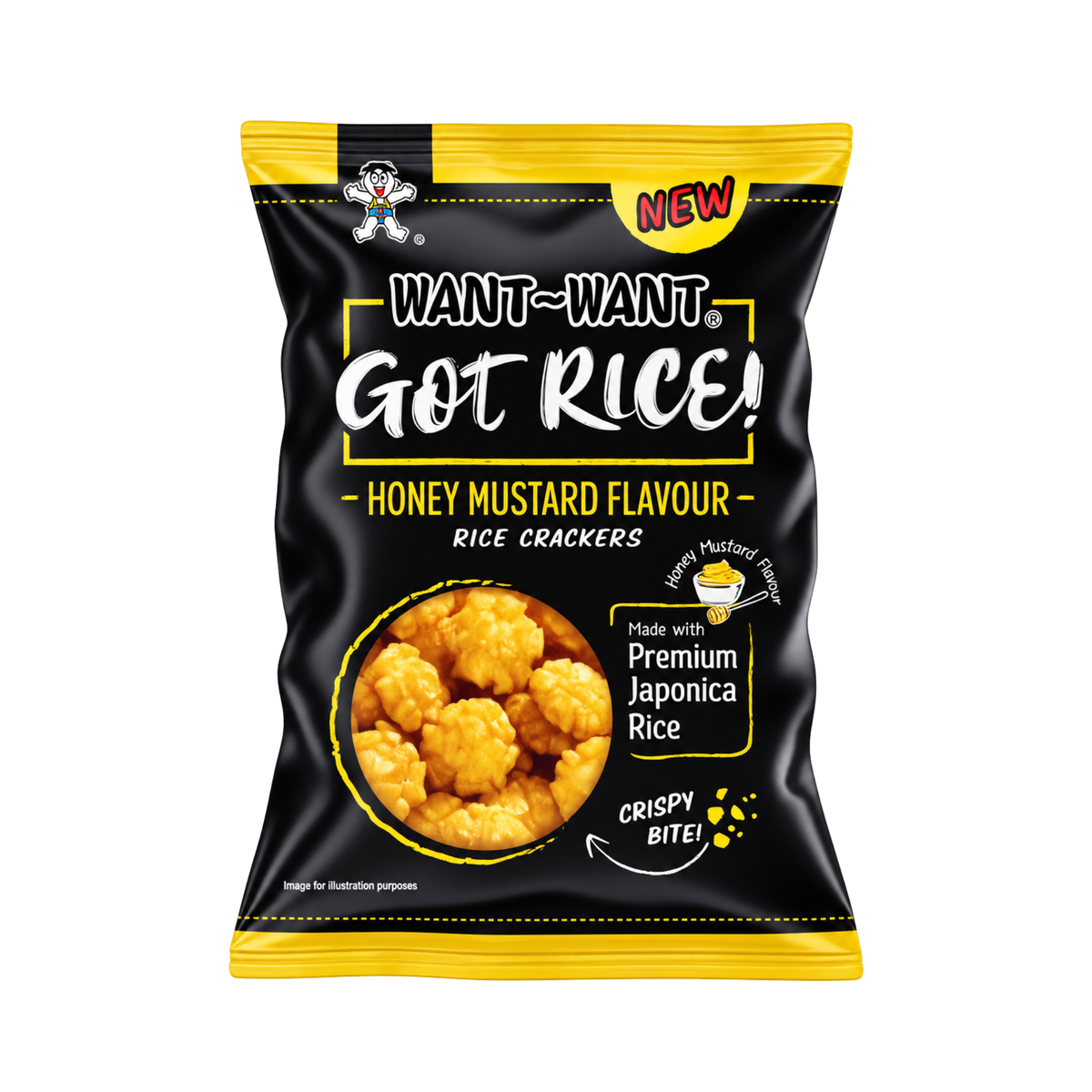 Rice Crackers - Honey Mustard Geschmack 85g