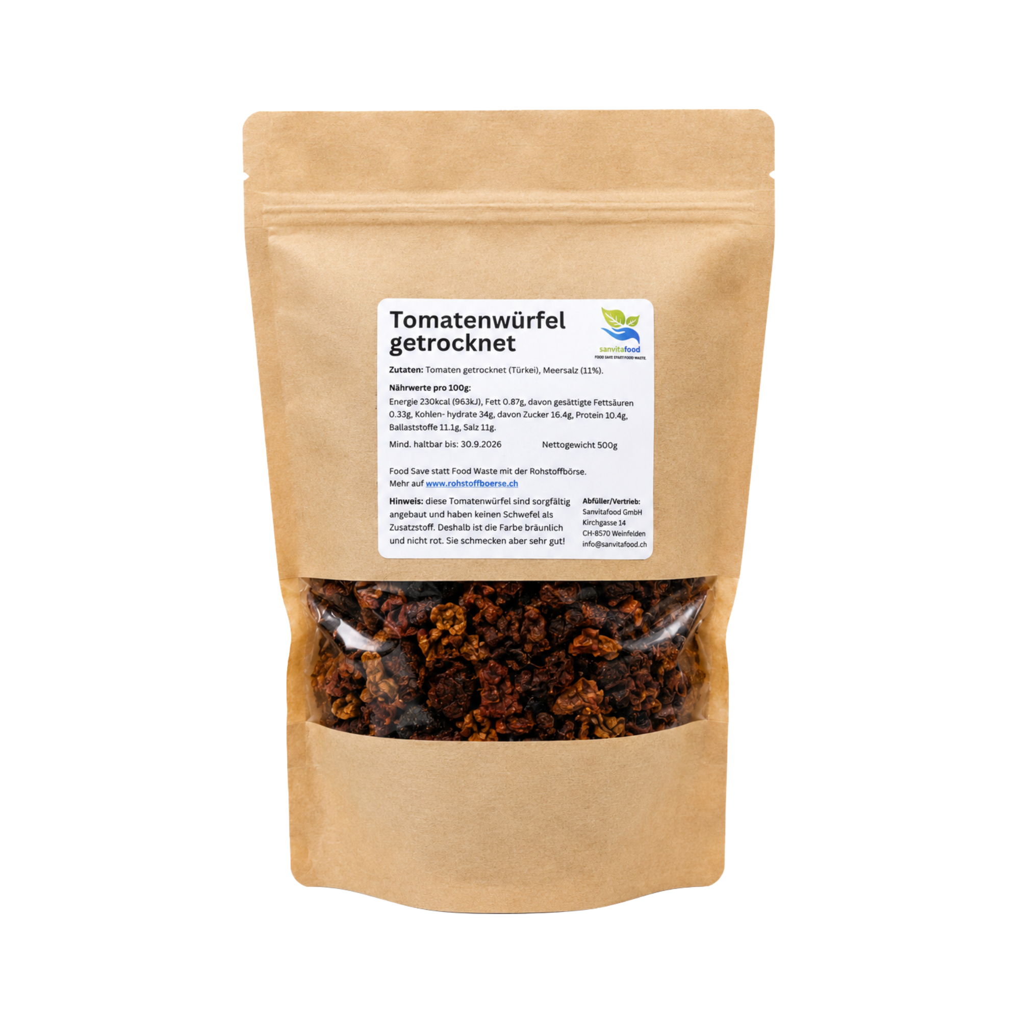 Tomatenwürfel getrocknet 500g