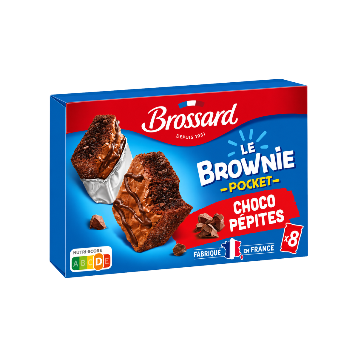 Mini Brownie mit Schokostückchen 8er Pack - 240g