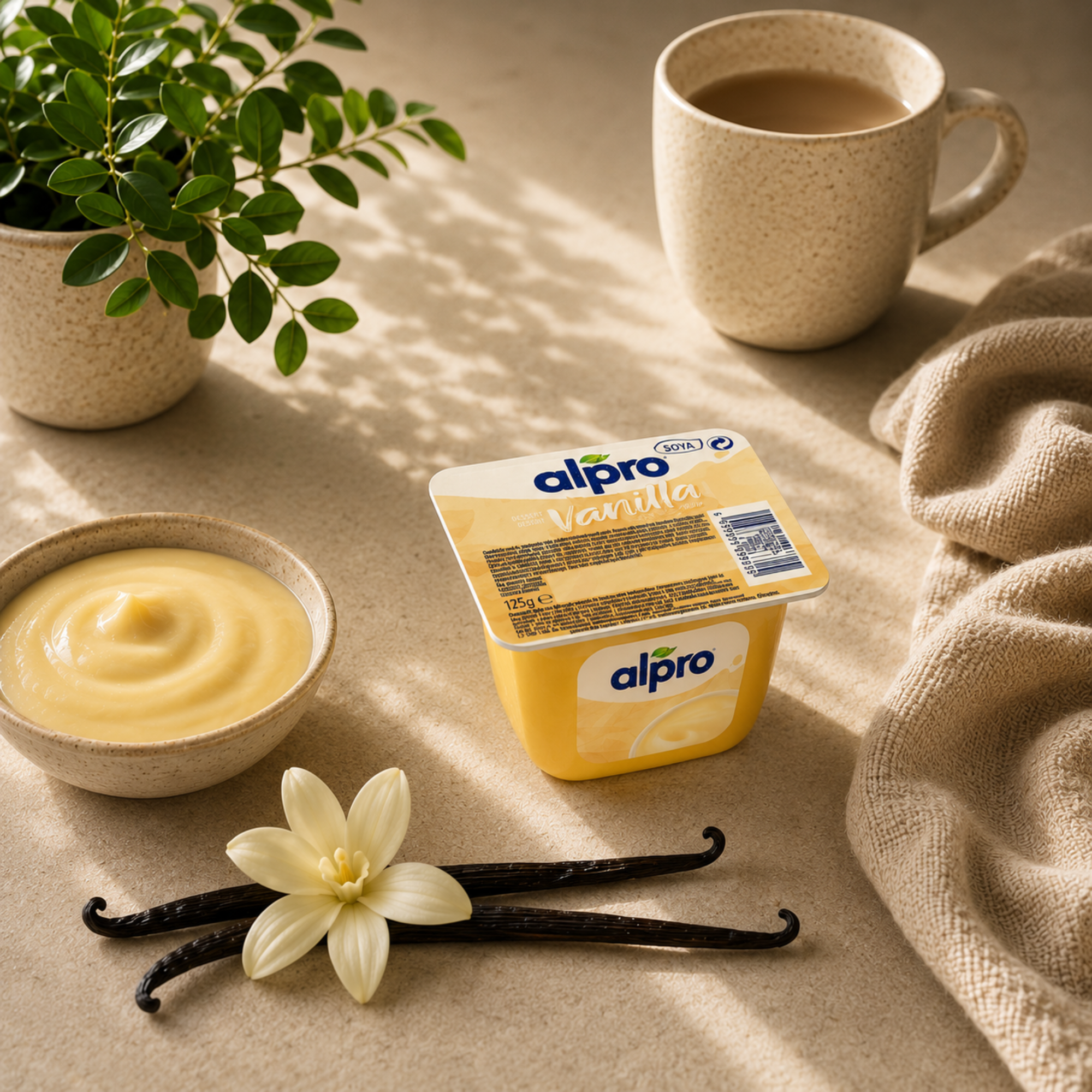 Alpro Soja Dessert Vanilla 4er Pack - 500g