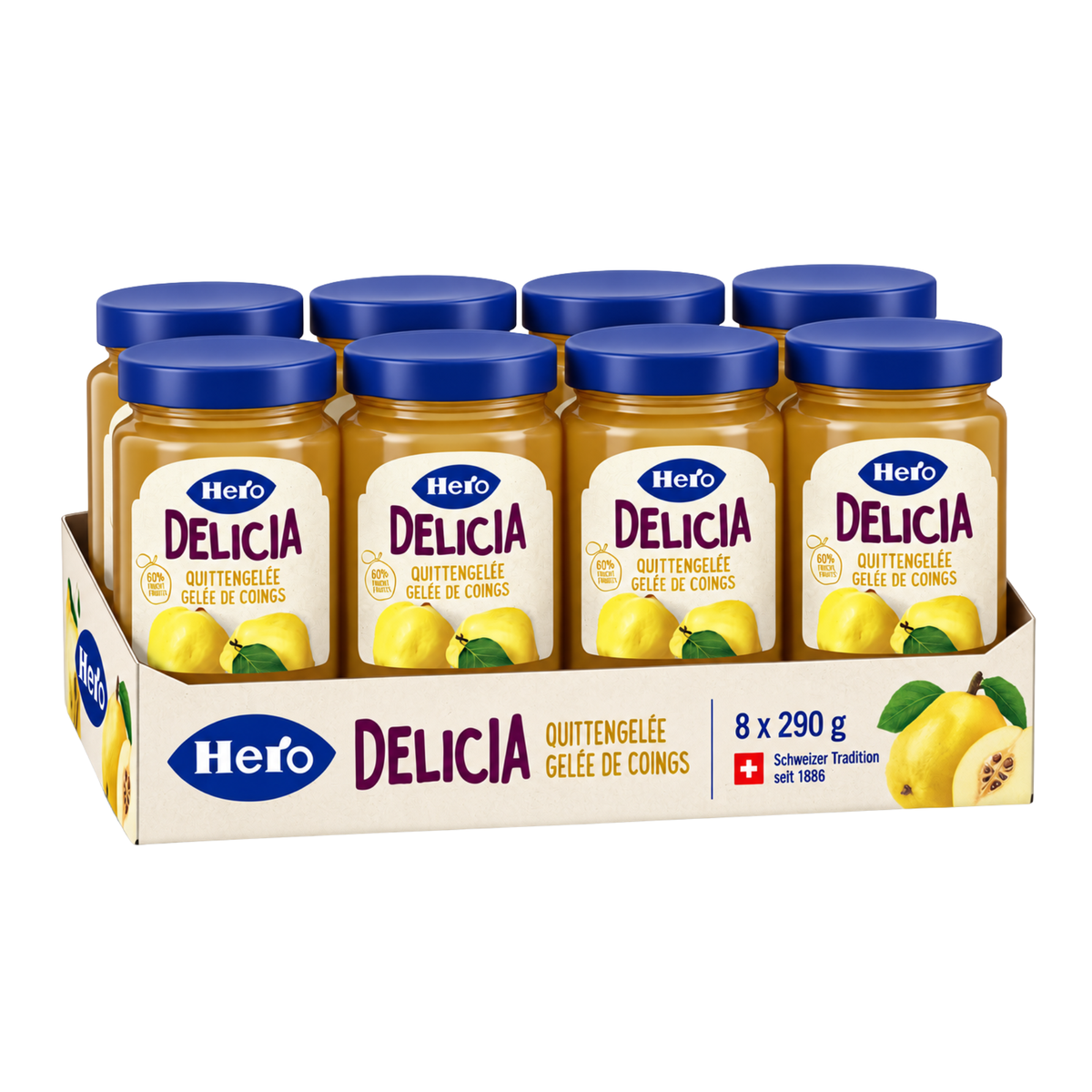 Hero Delicia Quittengelèe 8 x 290g