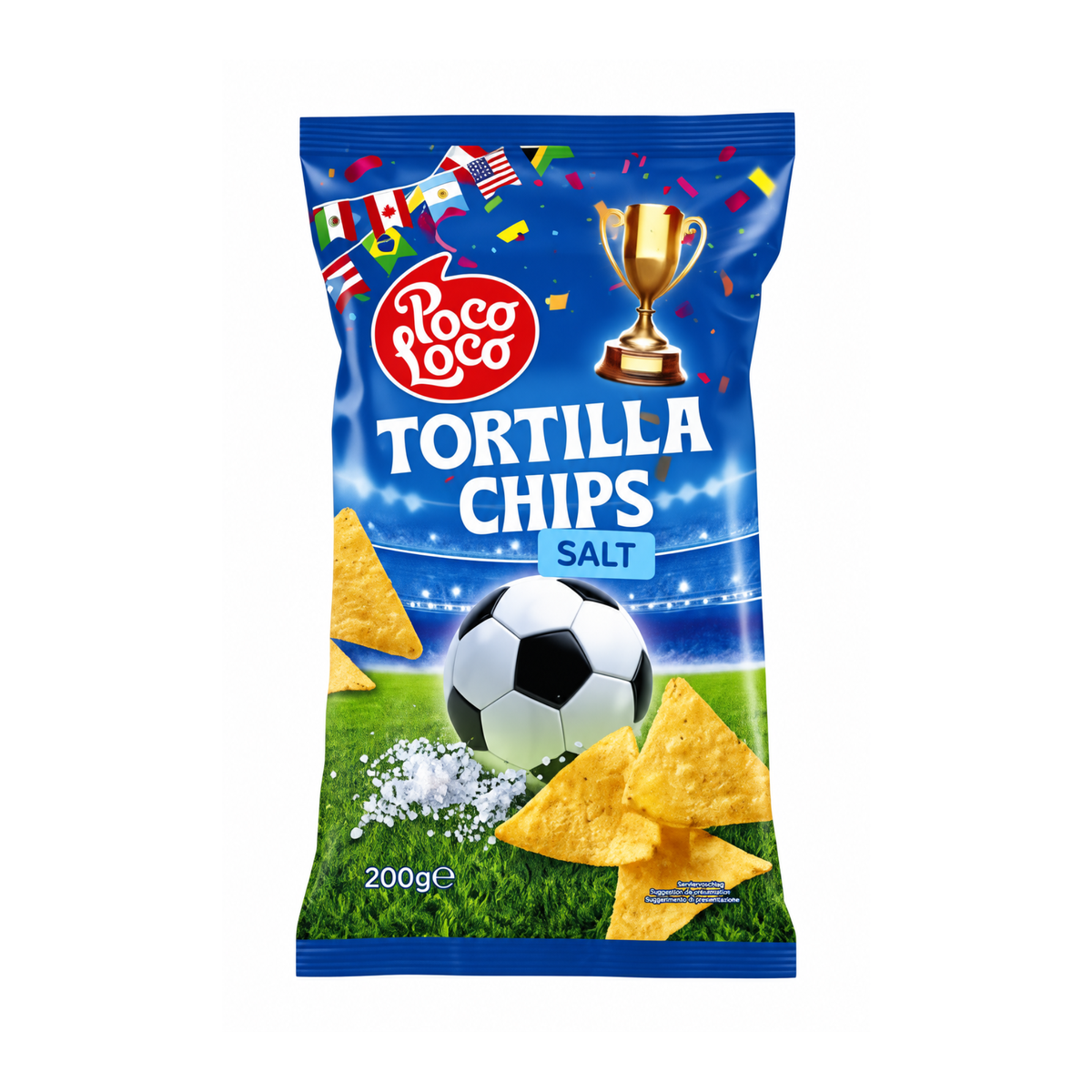 Chips Tortilla Nature Football Sel 200g