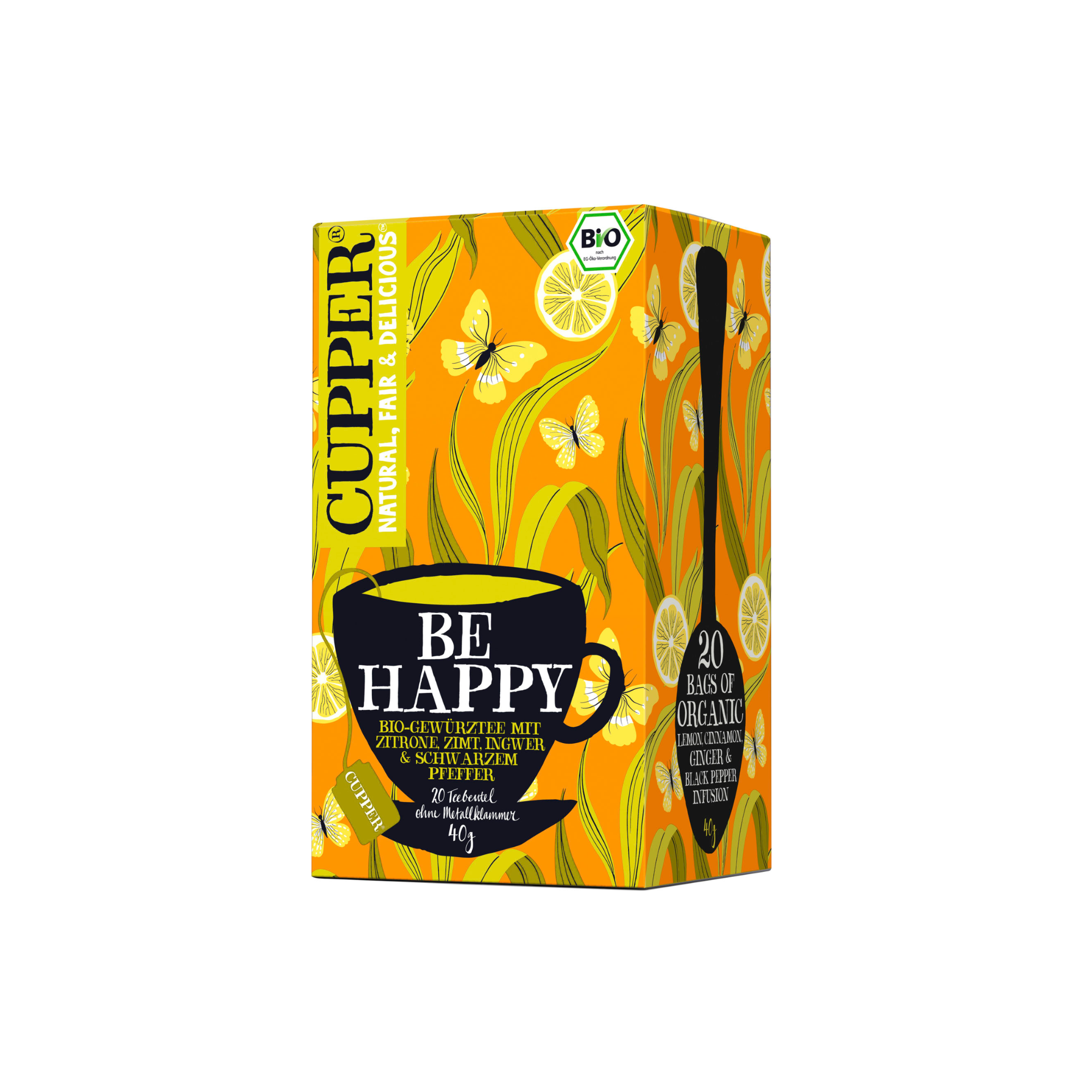 Cupper Tea Be Happy Bio 20 Beutel - 40g
