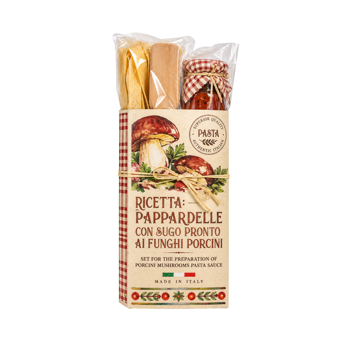 Pappardelle con Sugo ai Funghi Porcini 250g