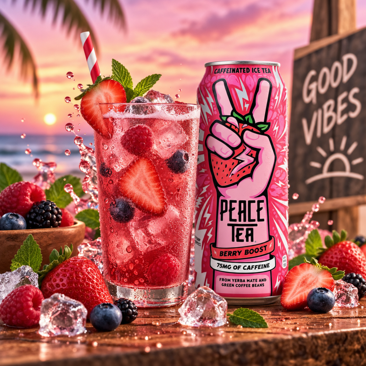 Peace Tea Berry Boost 24 x 500ml