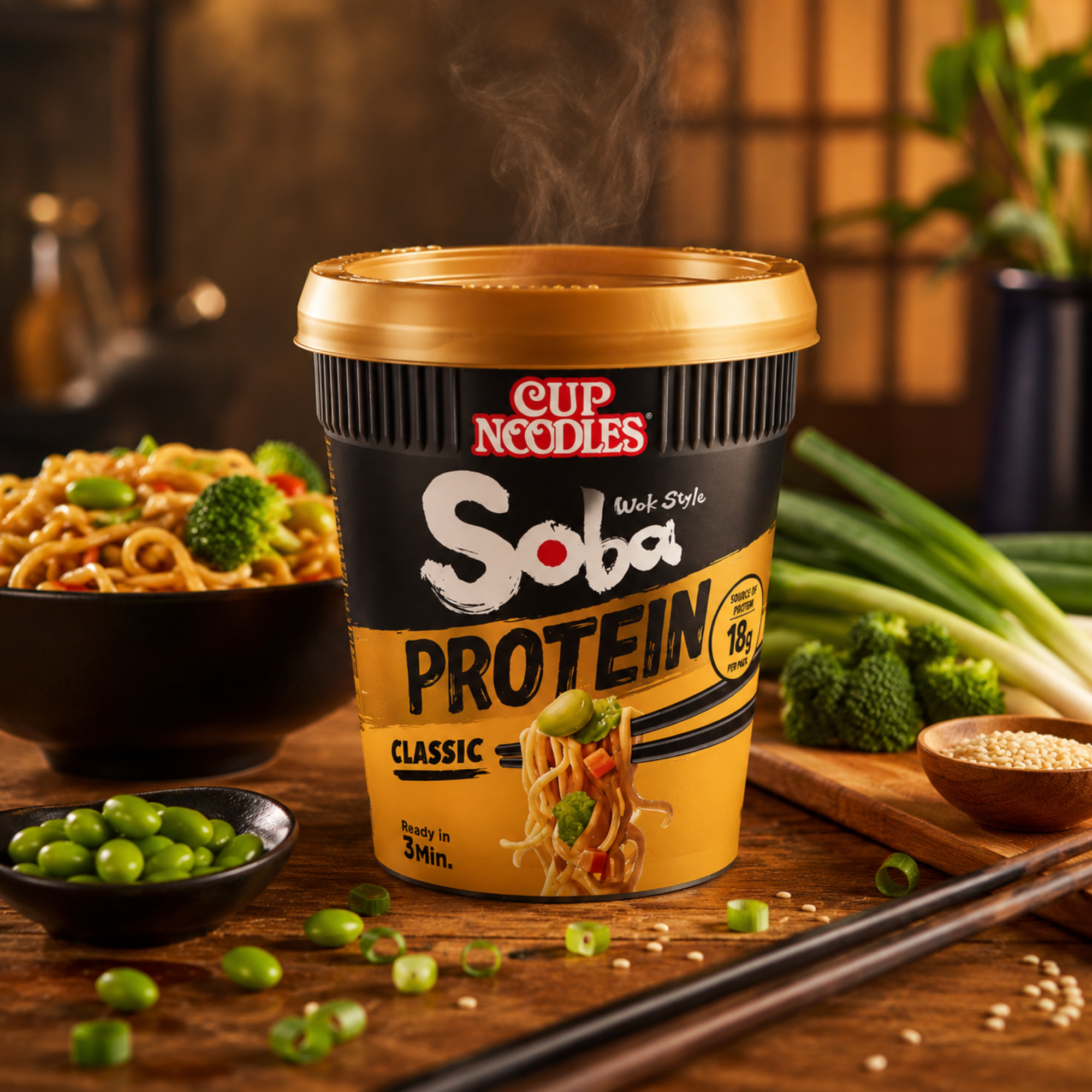 Protein Soba Cup Noodles Classic 92g