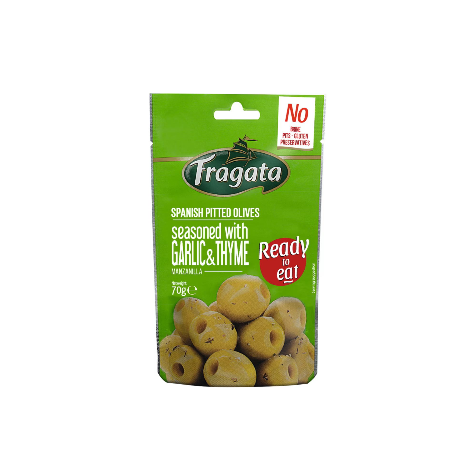 Oliven mit Knoblauch 70g