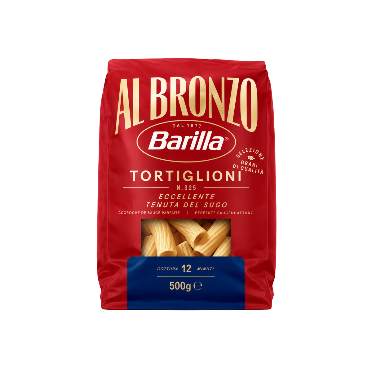 Barilla Tortiglioni Al Bronzo N° 325 - 500 g