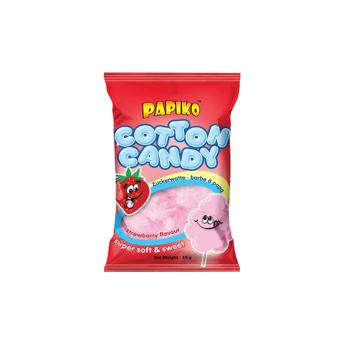 Zuckerwatte Erdbeere 15g